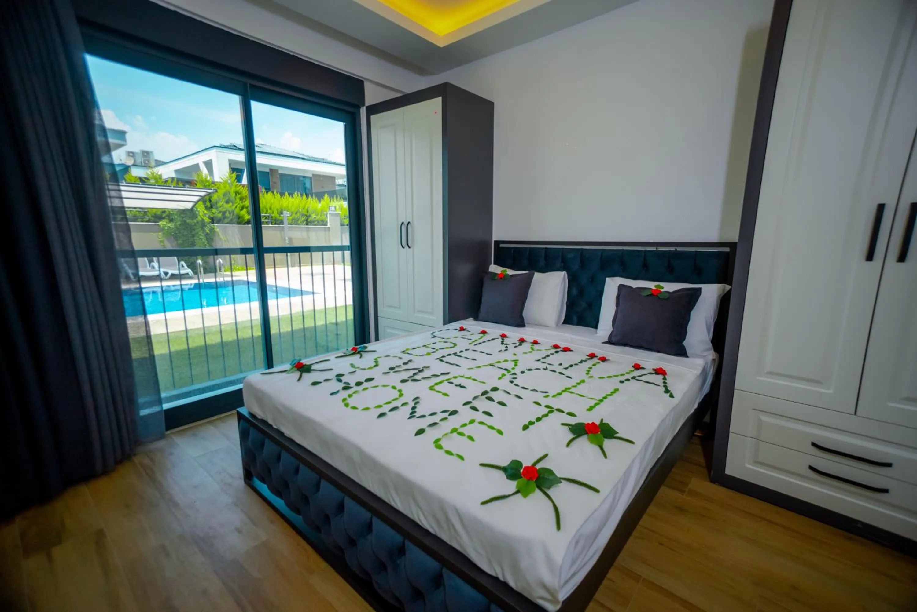 Bed in Sweet Home Kemer Apartments