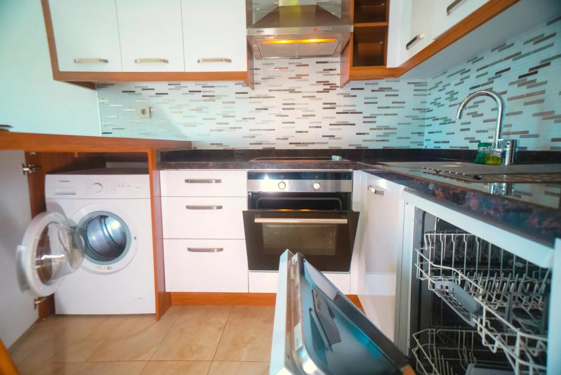 dishwasher in Sweet Home Kemer Apartments