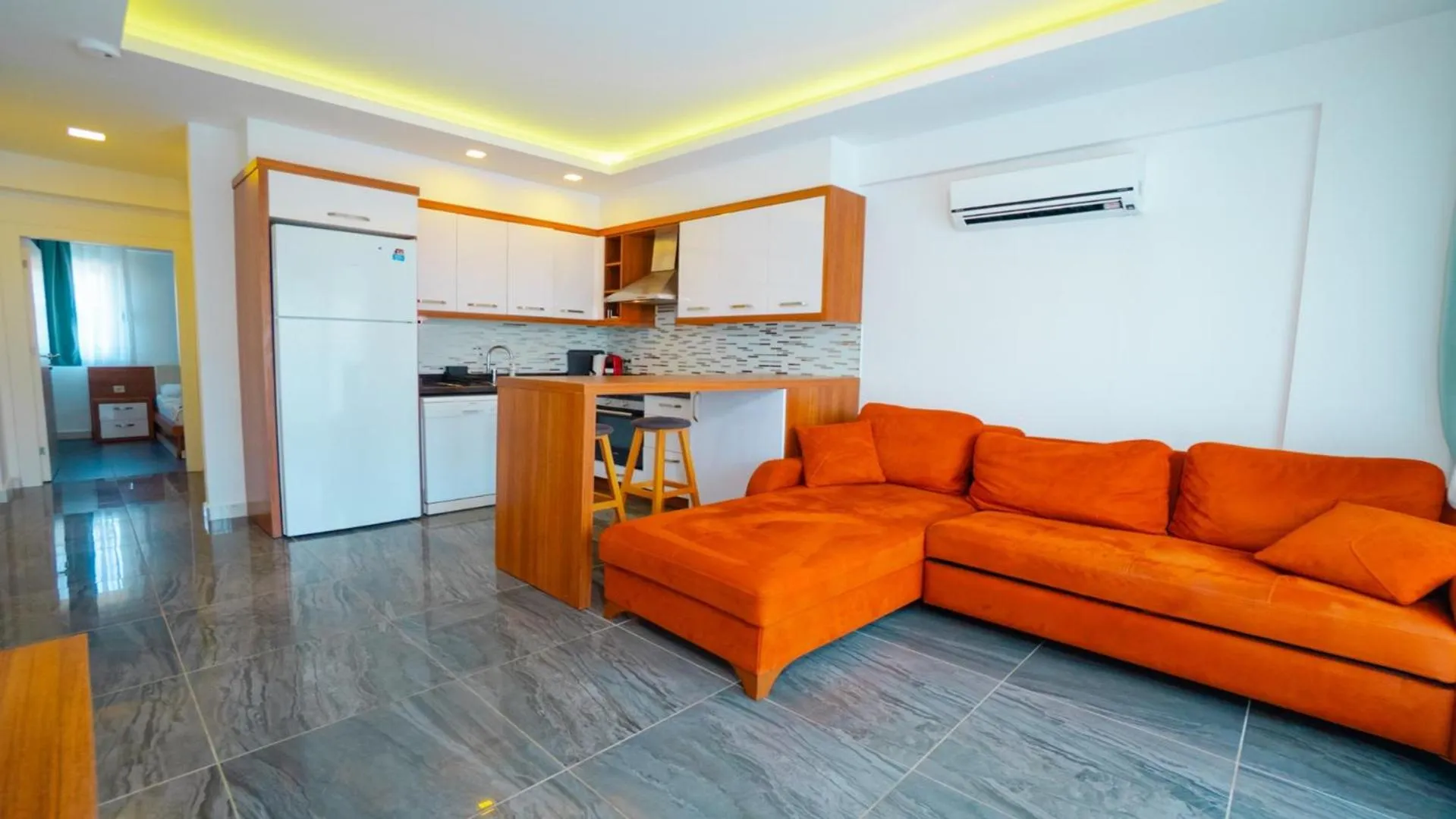 Living room in Sweet Home Kemer Apartments