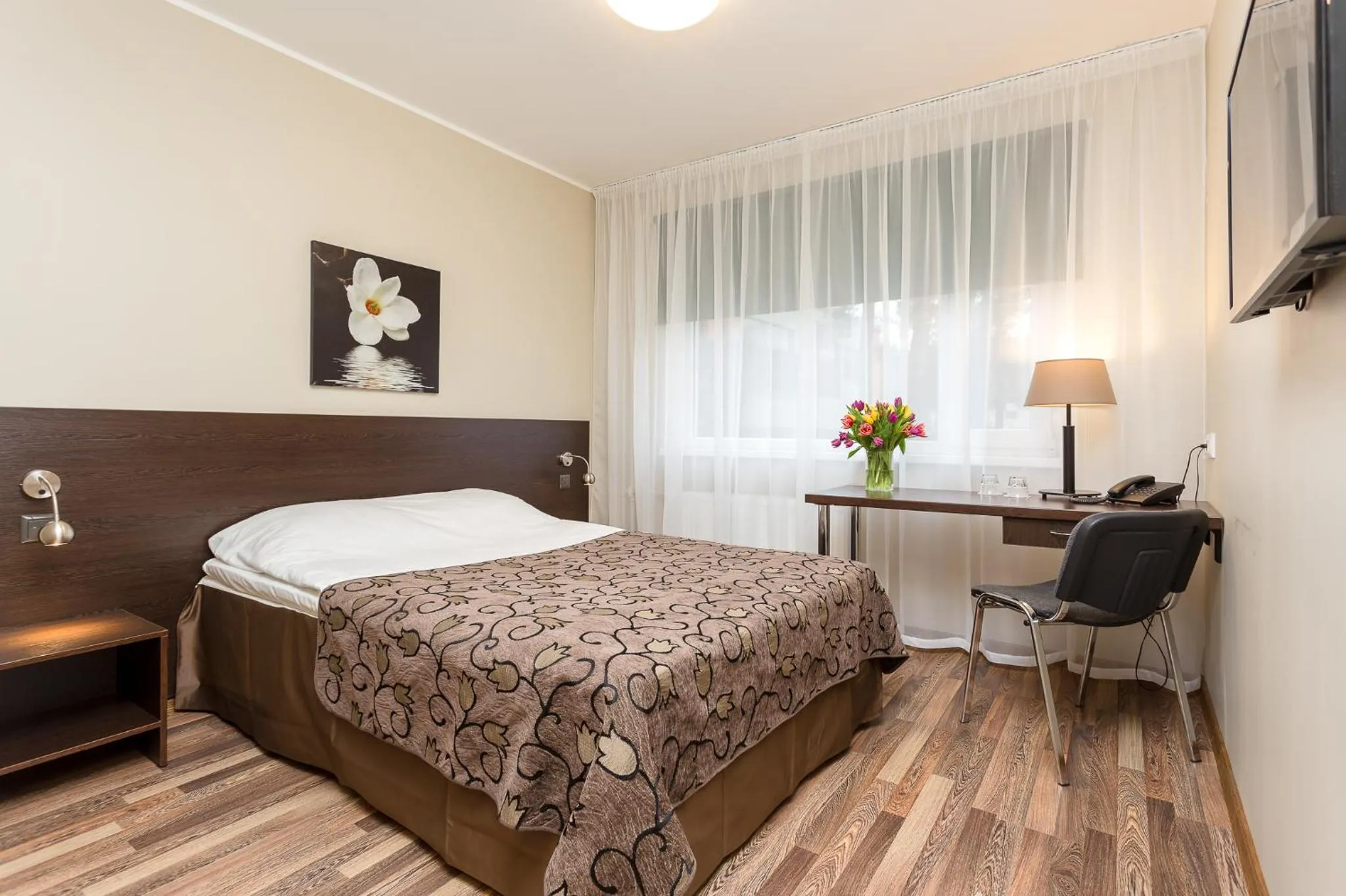 Bed in Hotel Dzingel