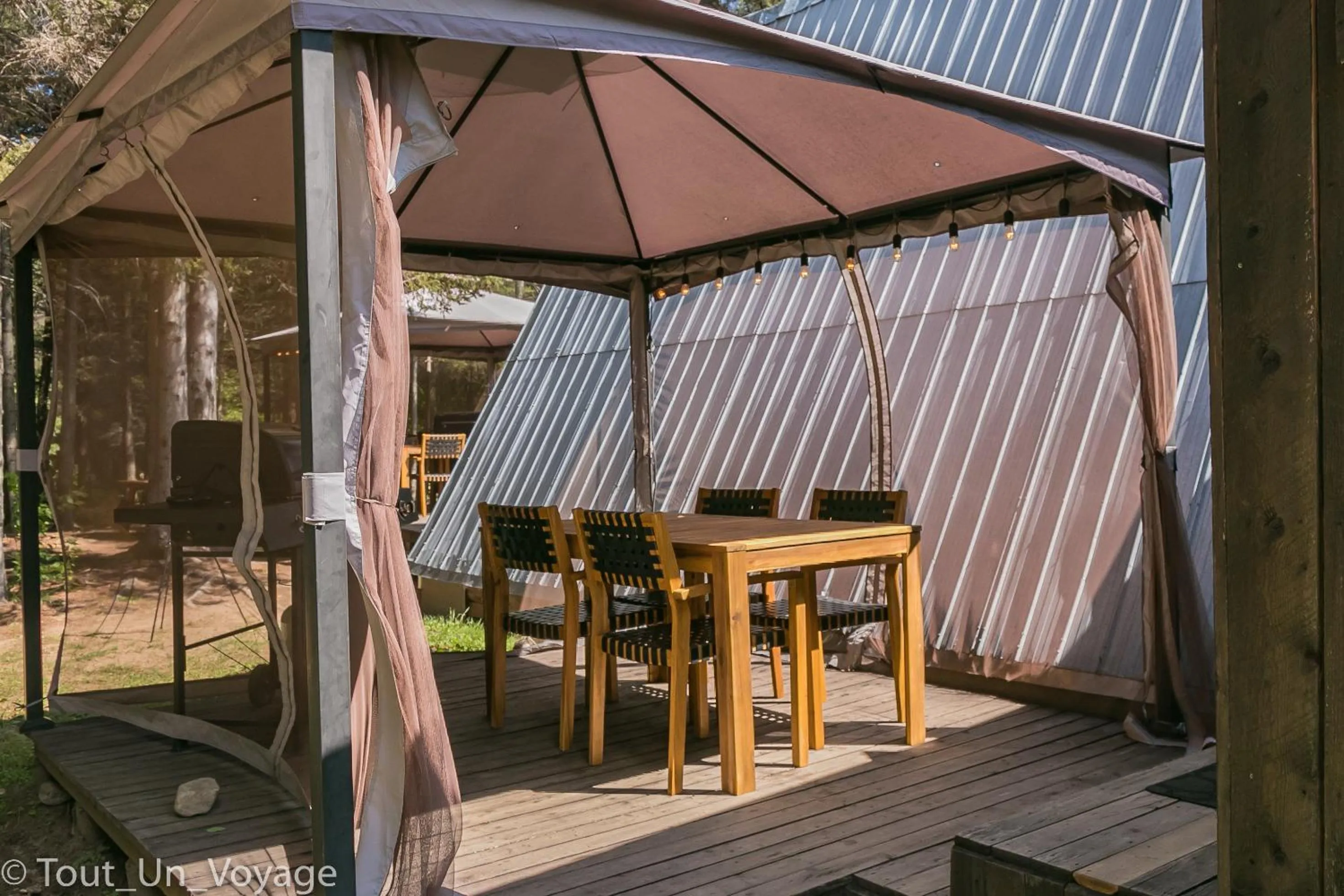 Patio in Au Sommet du Fjord