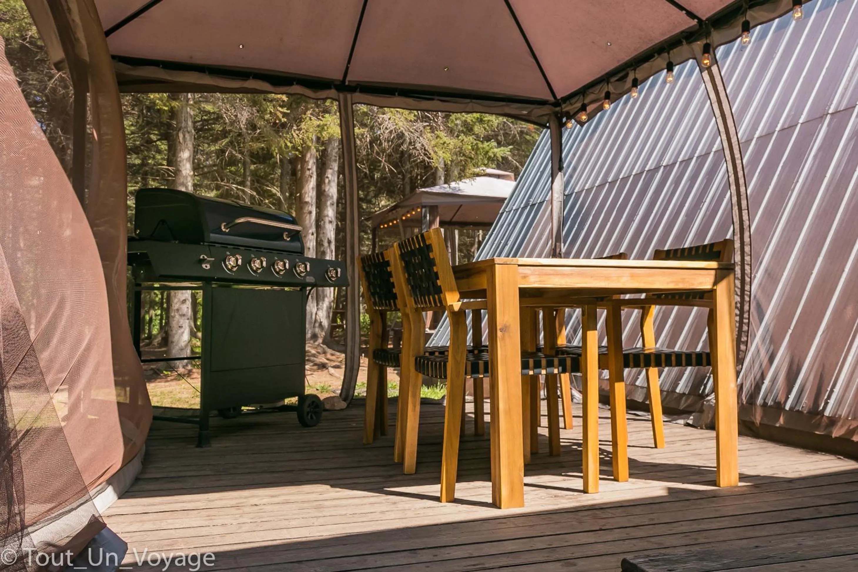 Patio in Au Sommet du Fjord