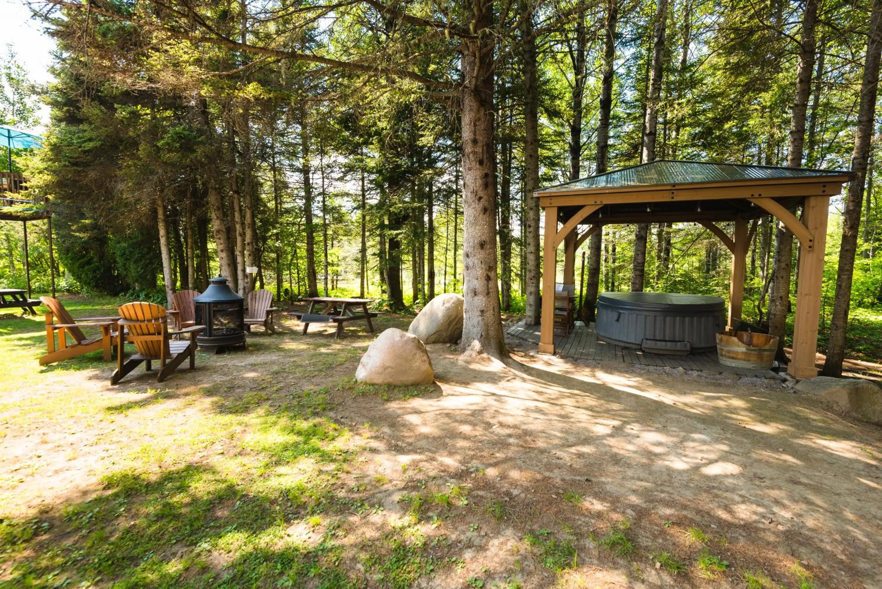 Patio in Au Sommet du Fjord