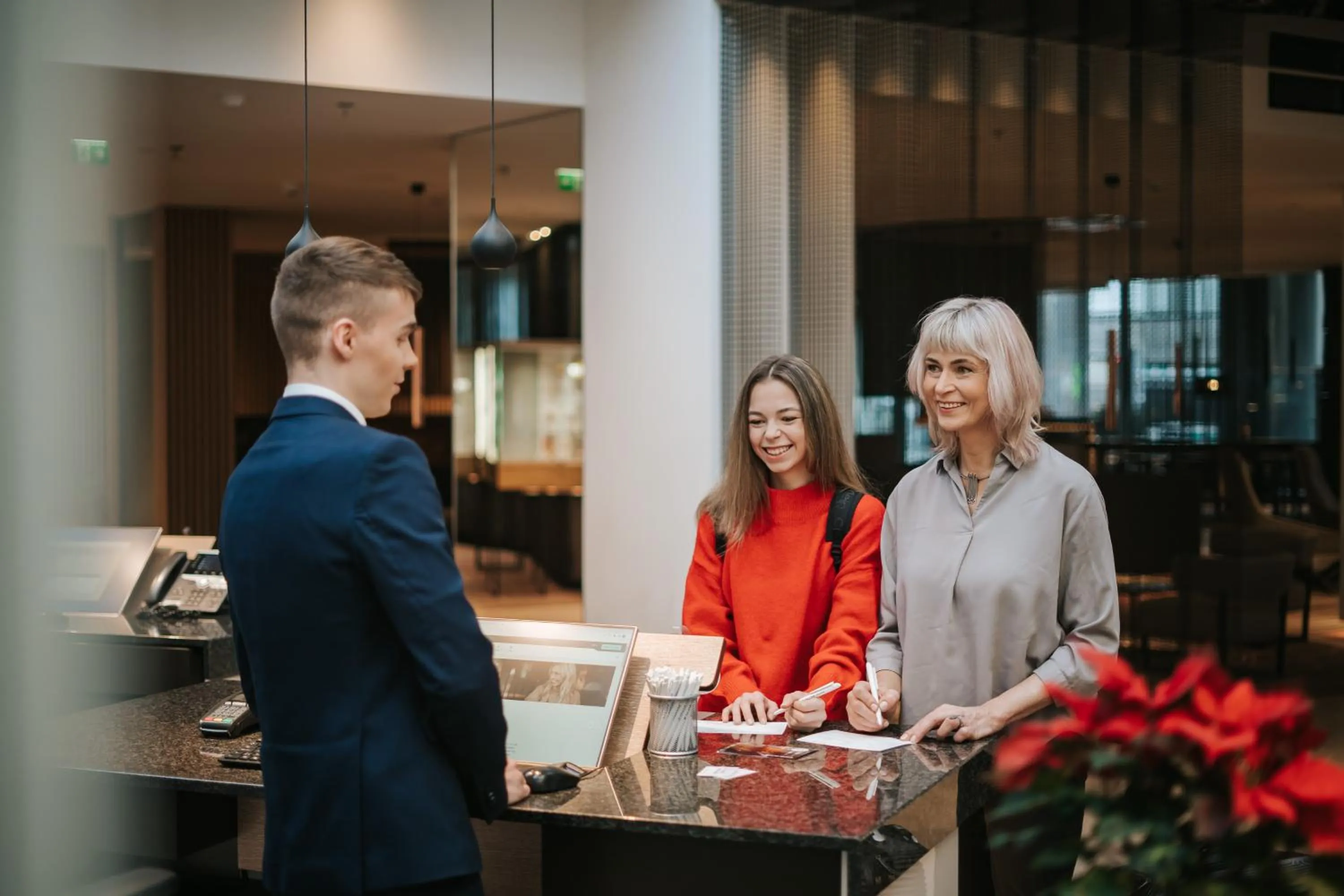 Lobby or reception in Tallink City Hotel