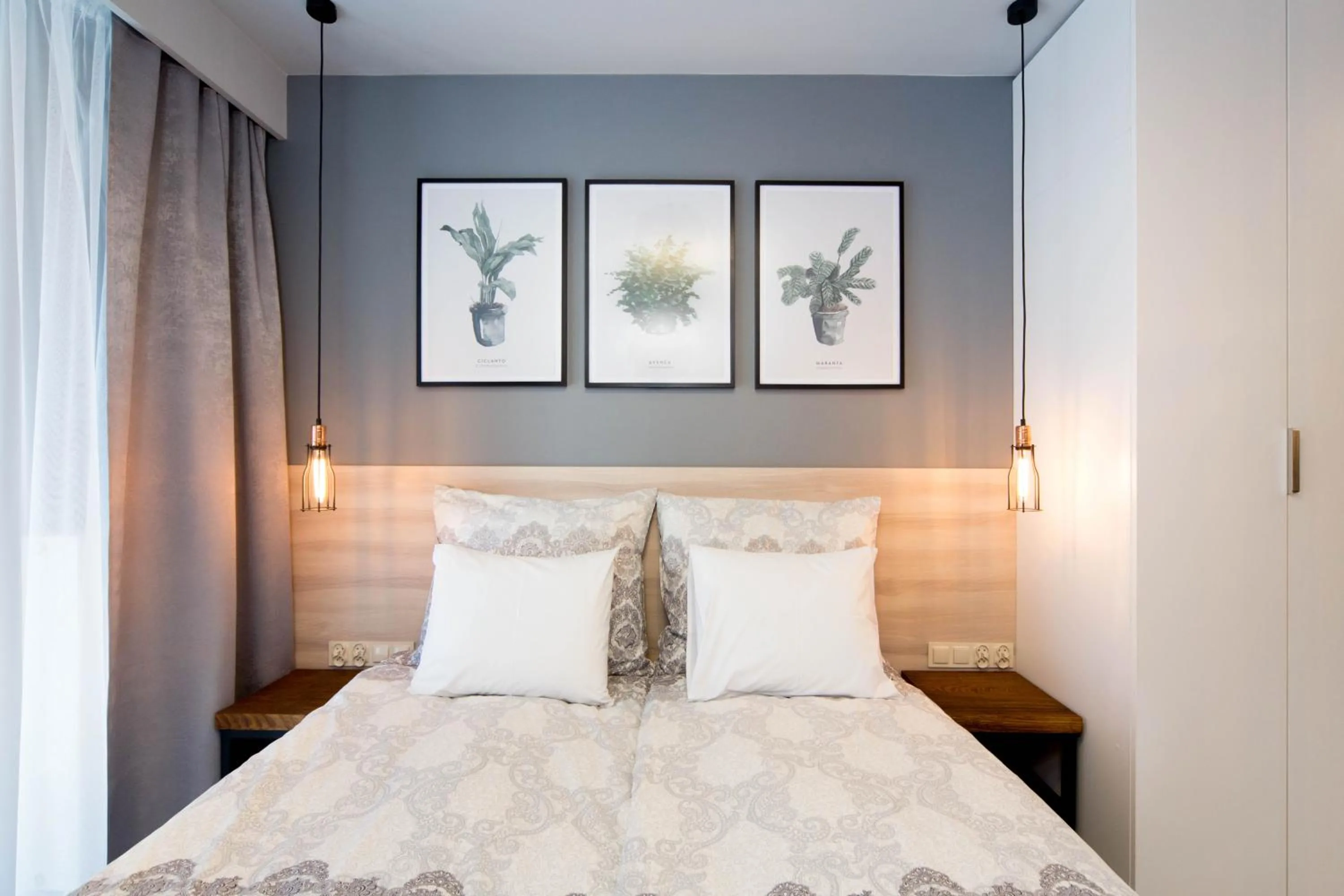 Bed in Jacuzzi Apartments
