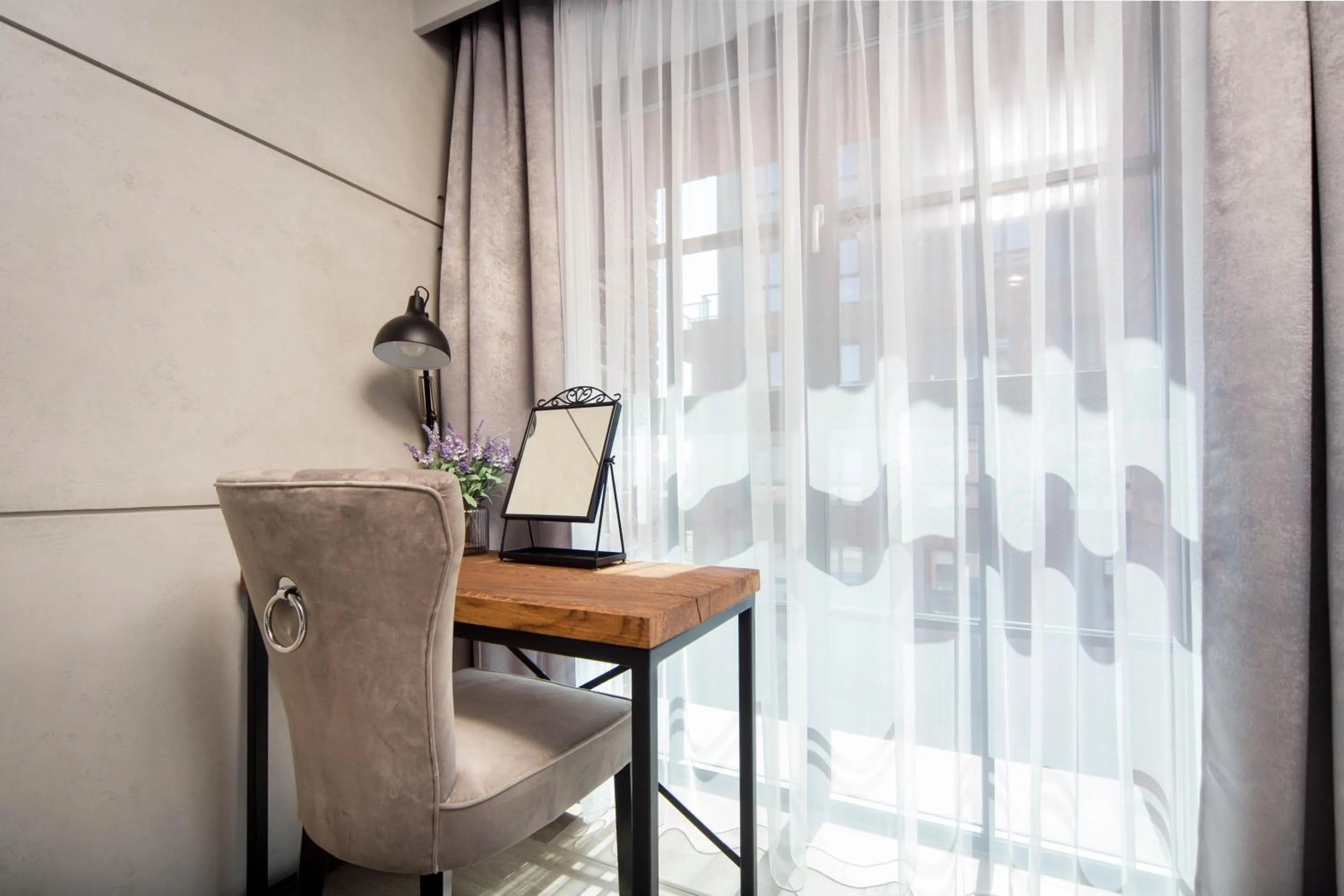 Bedroom in Jacuzzi Apartments