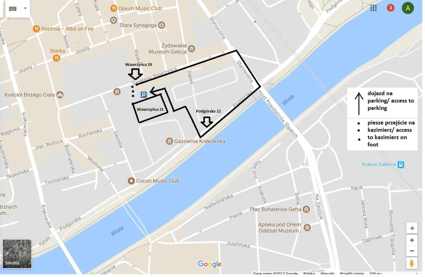 Location in Jacuzzi Apartments