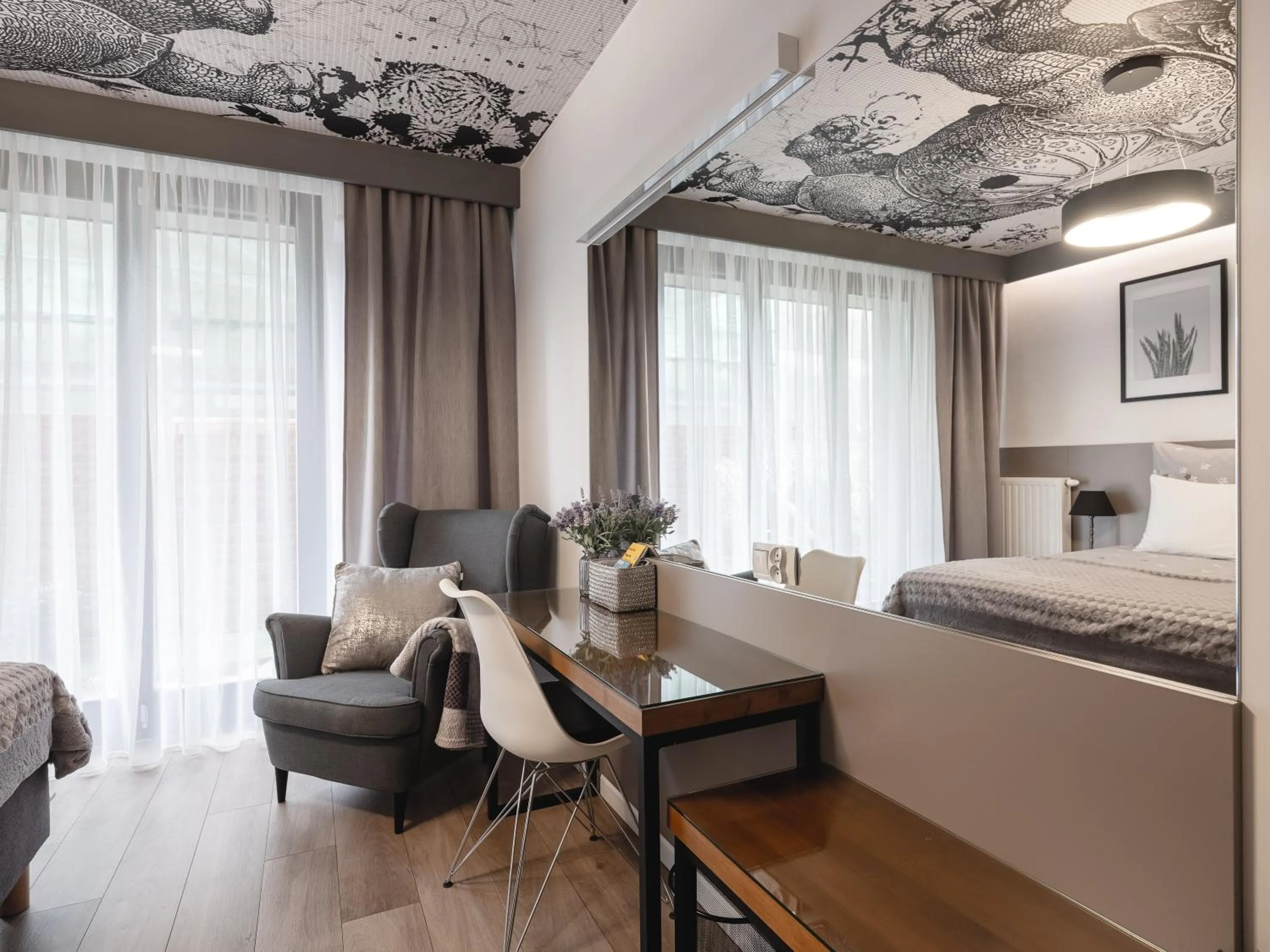 Bedroom in Jacuzzi Apartments