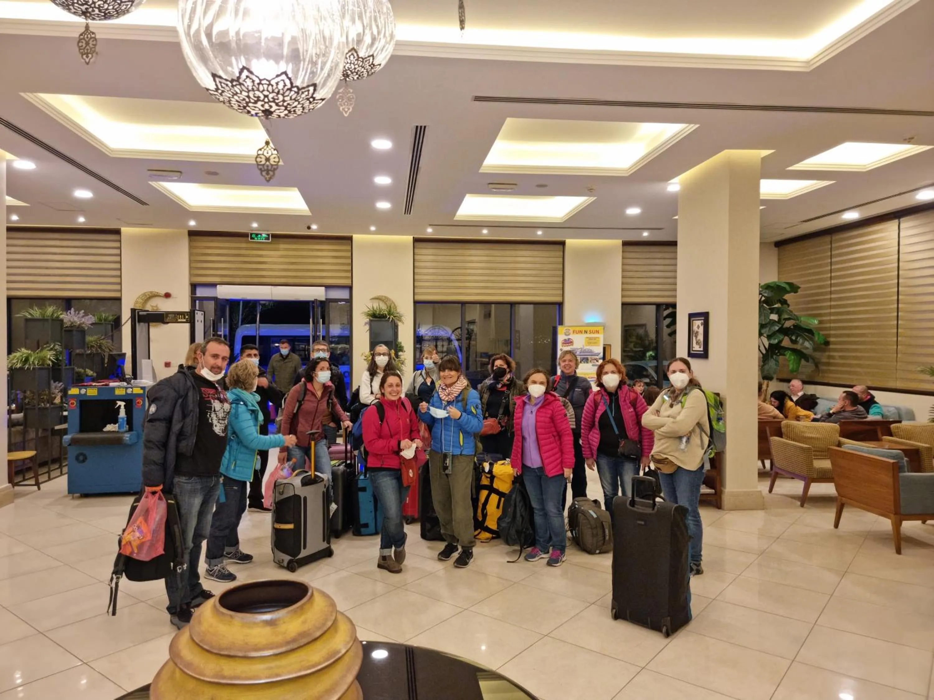 People in City Tower Hotel