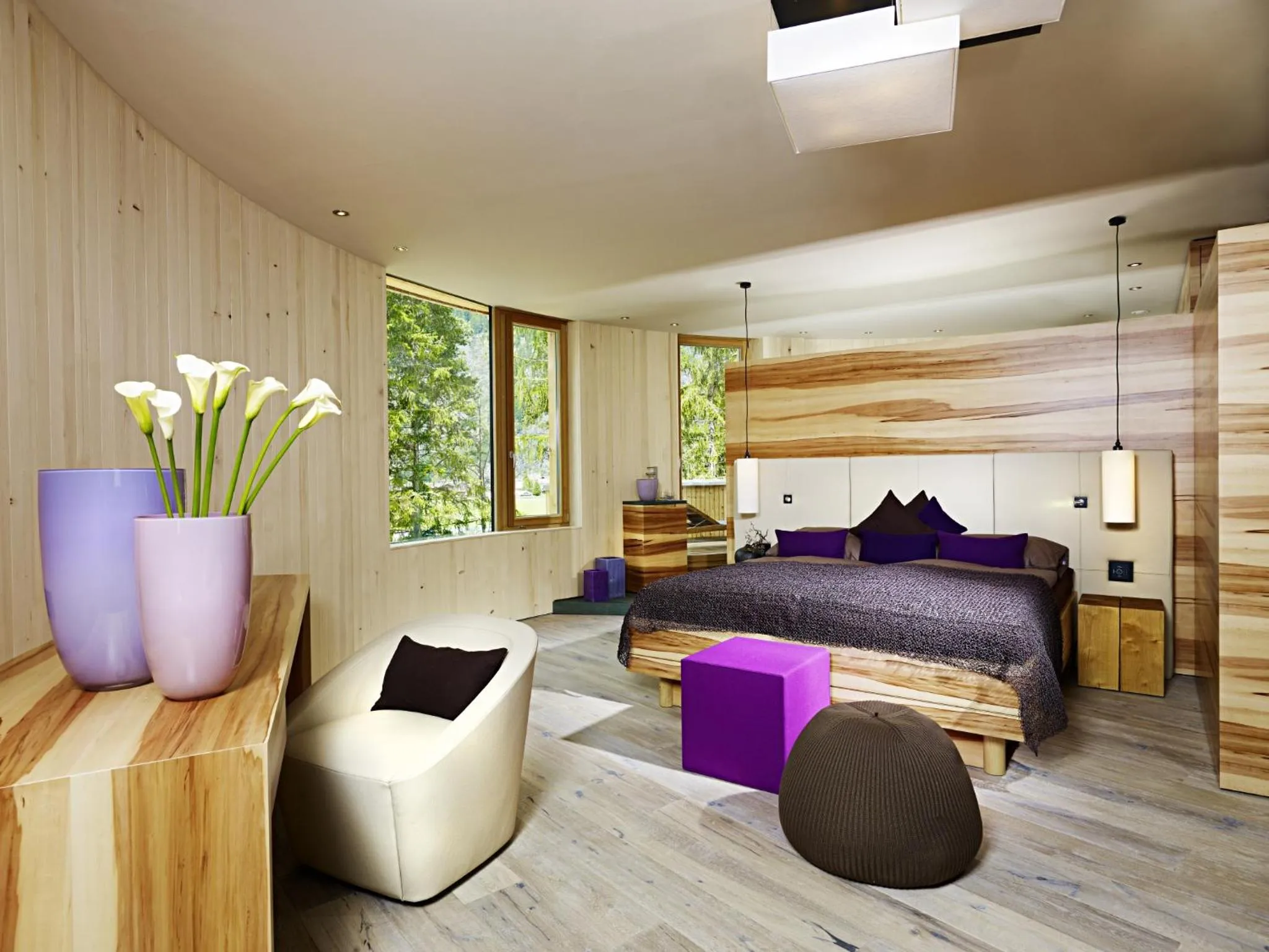 Bedroom, Bed in Naturhotel Waldklause