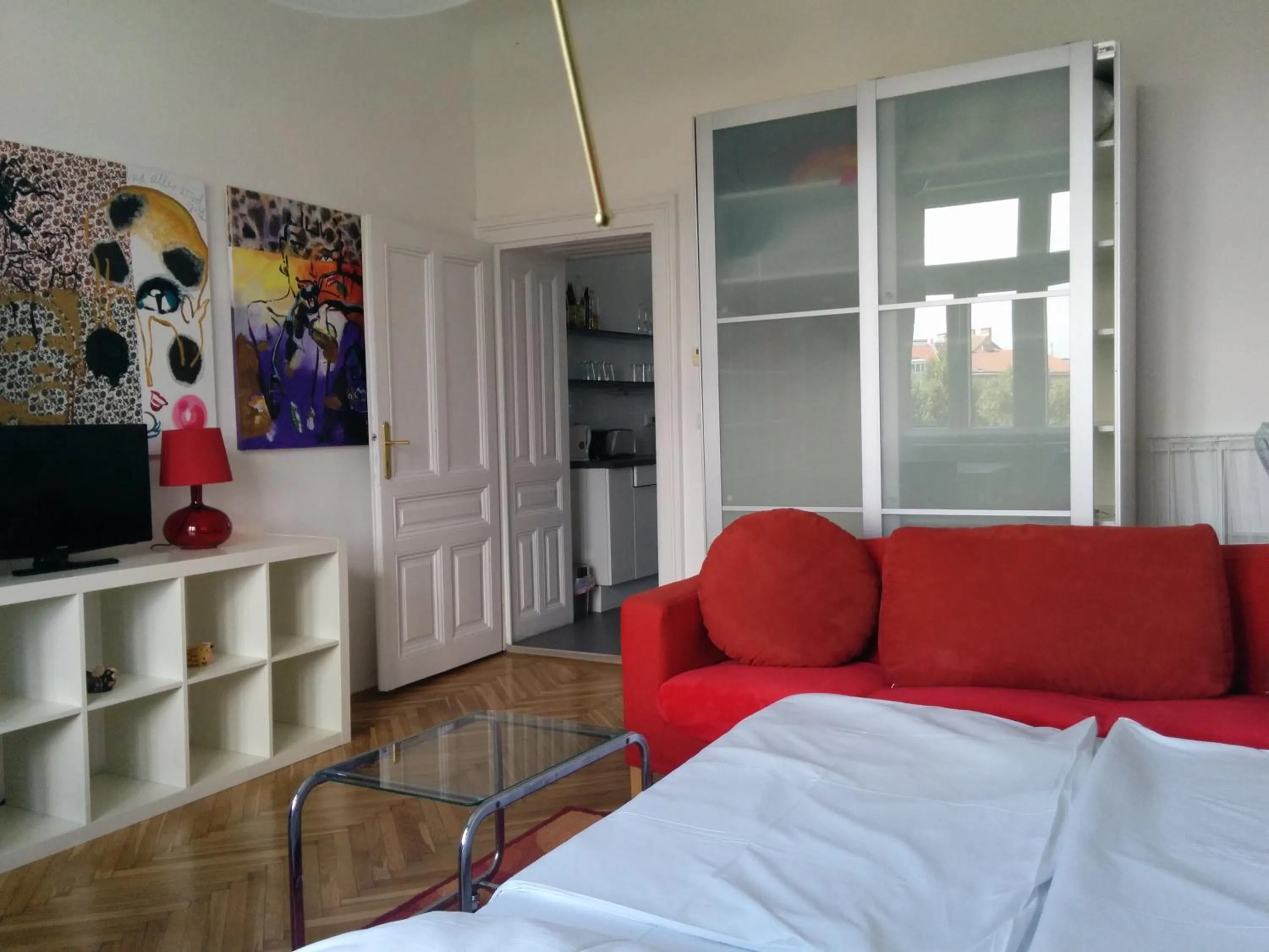 Living room, Bed in Haus Max