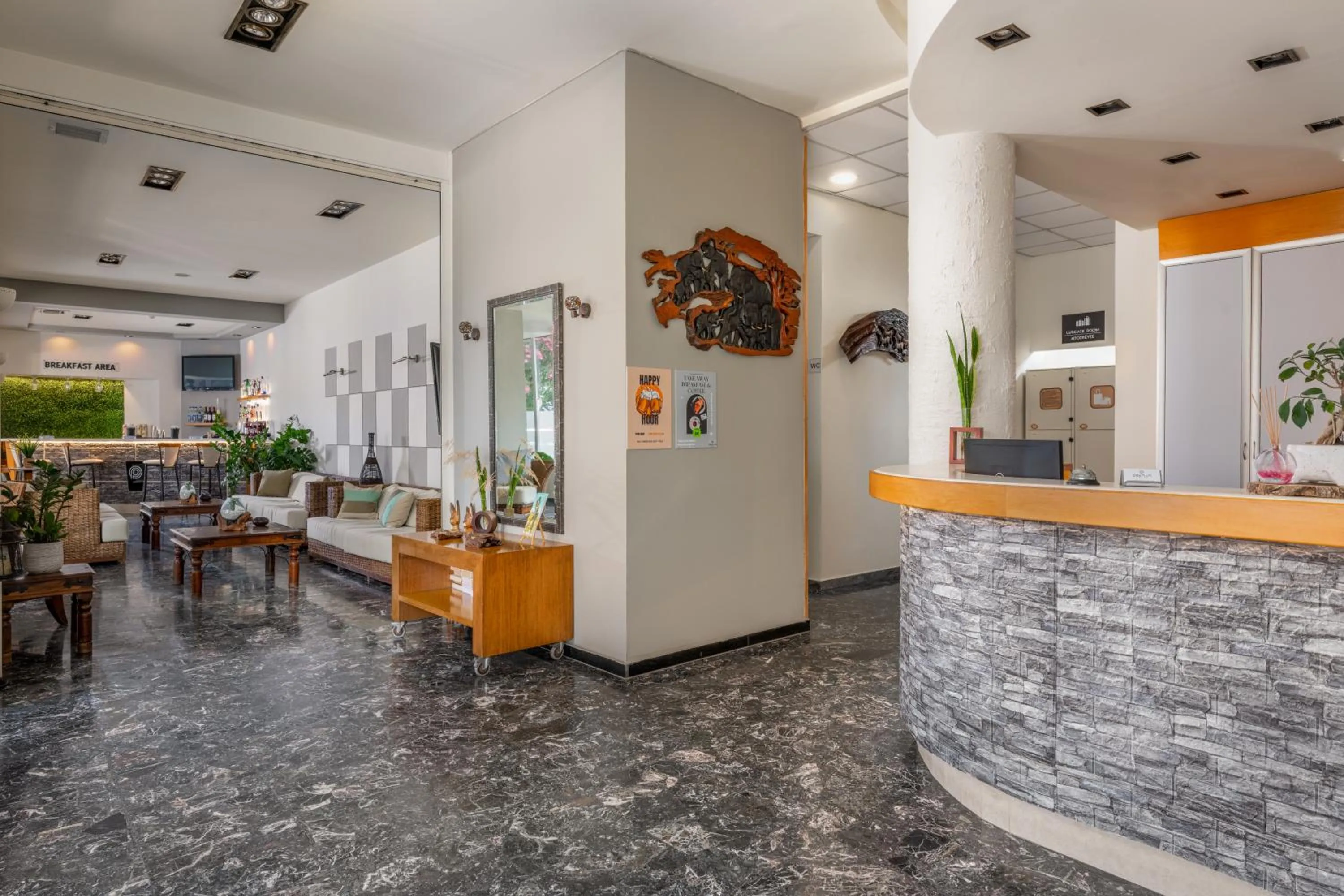 Lobby or reception in City Plus Rhodes Hotel
