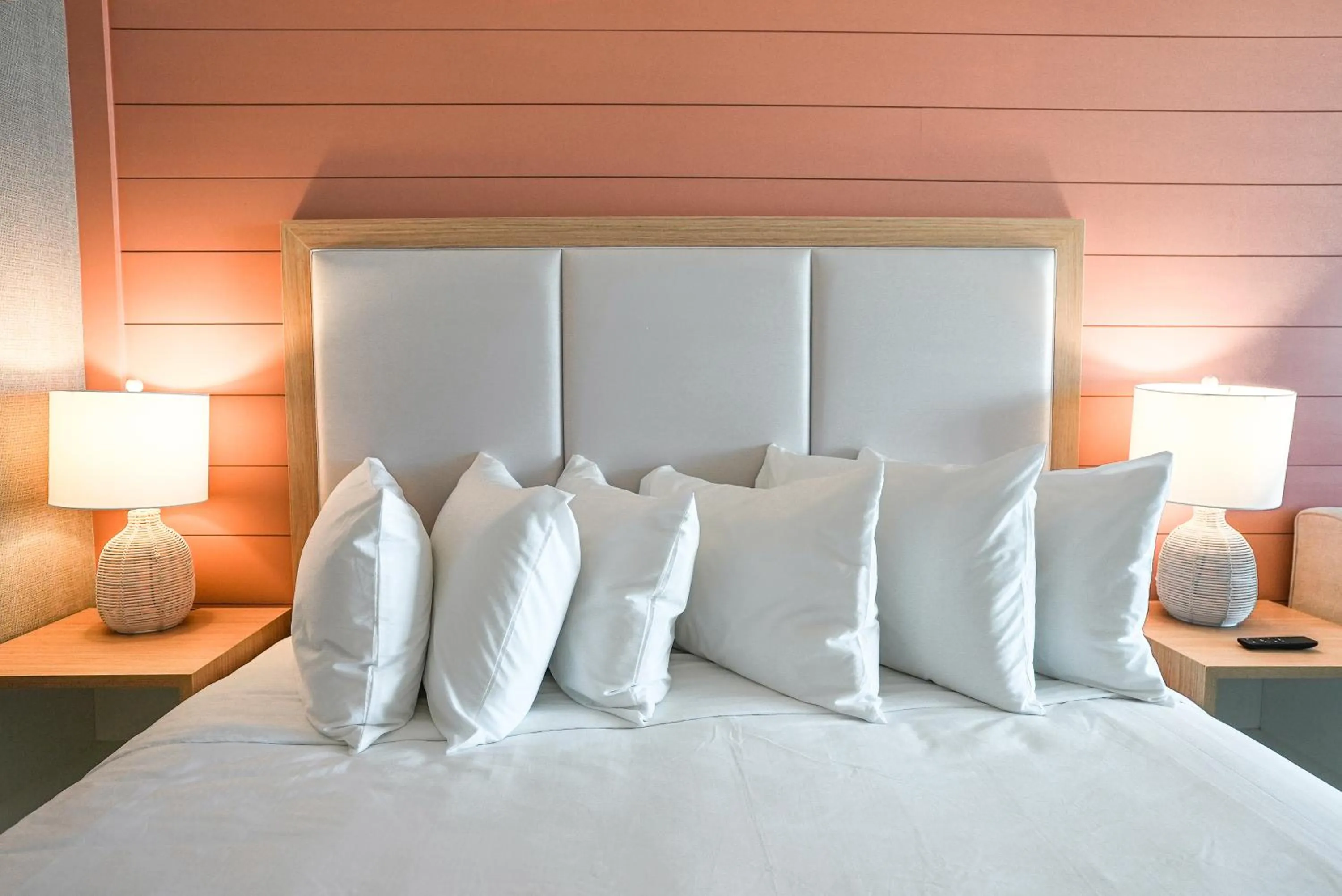 Bed in Spray Beach Hotel