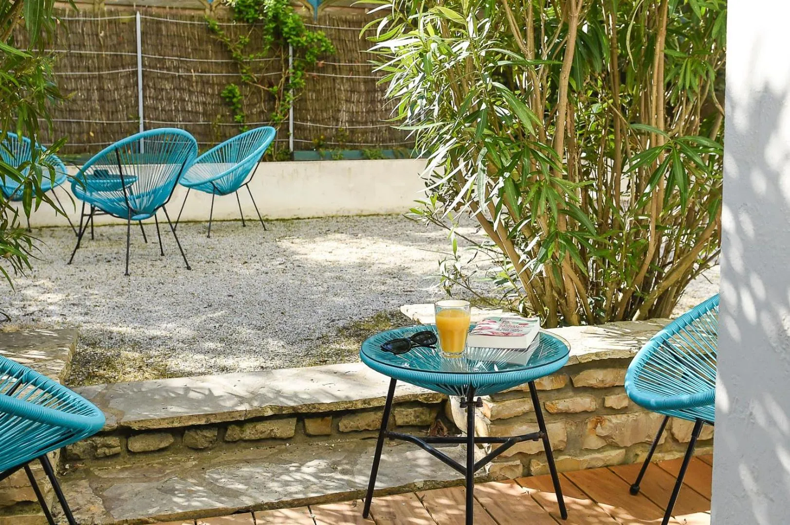 Patio in The Originals Boutique Hôtel La Villa Ouest & Spa