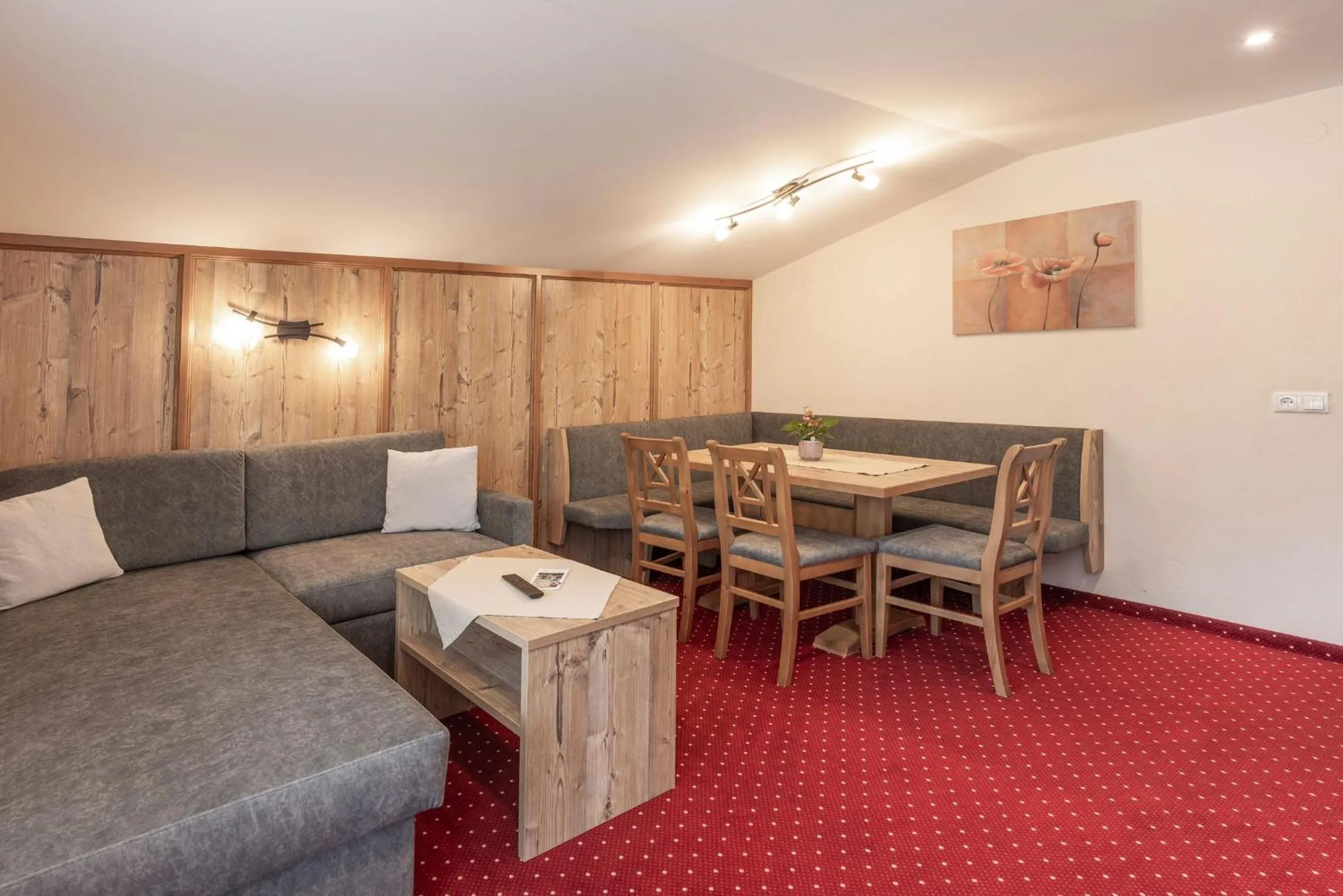 Living room in Panorama Appartements