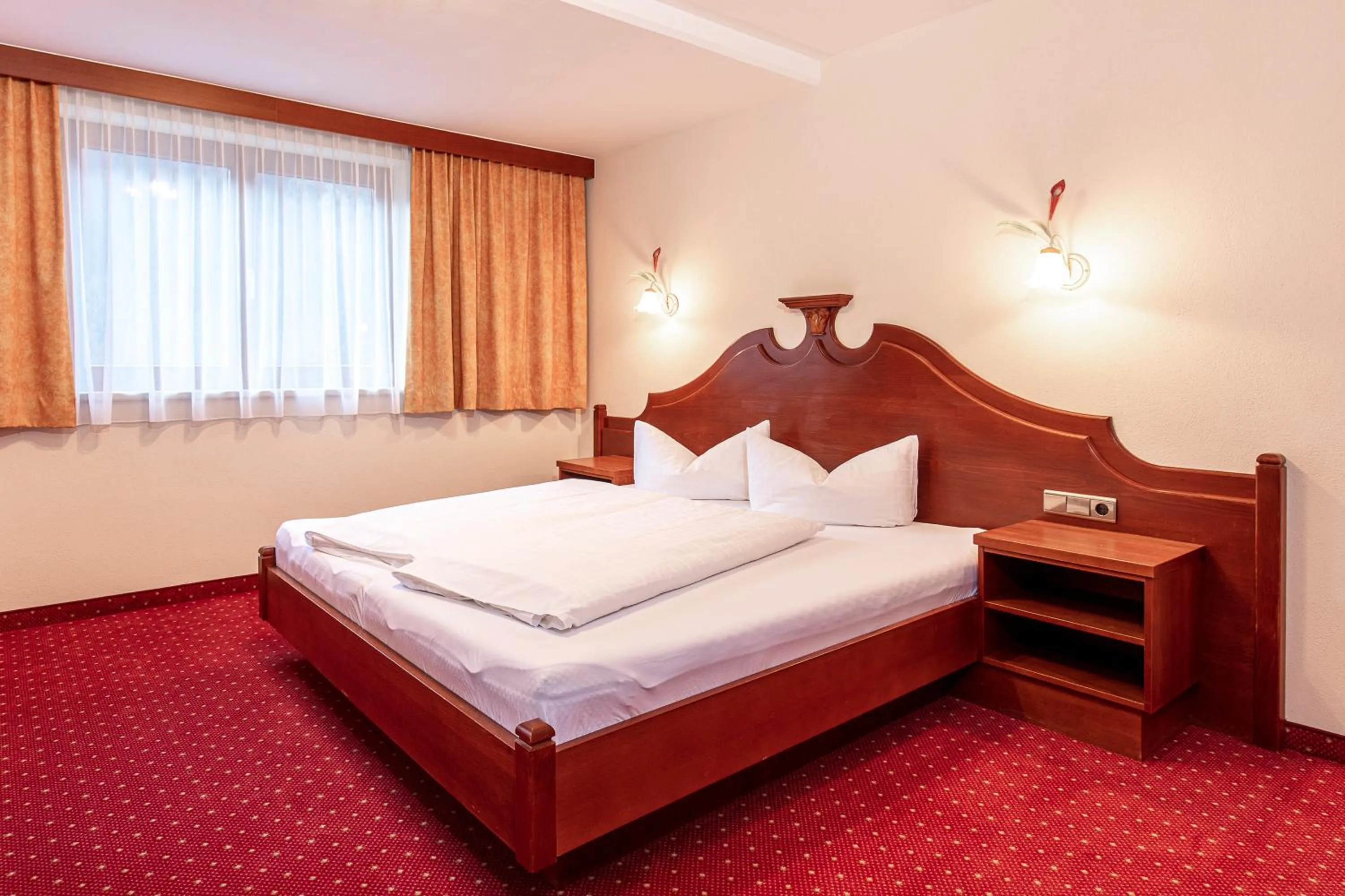 Bedroom, Bed in Panorama Appartements