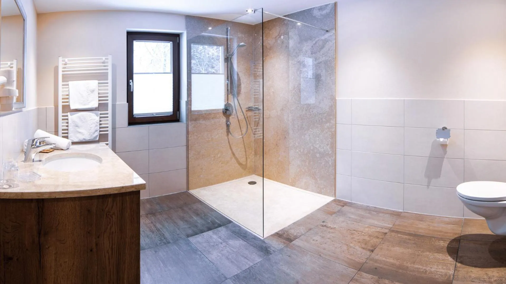 Bathroom in Panorama Appartements