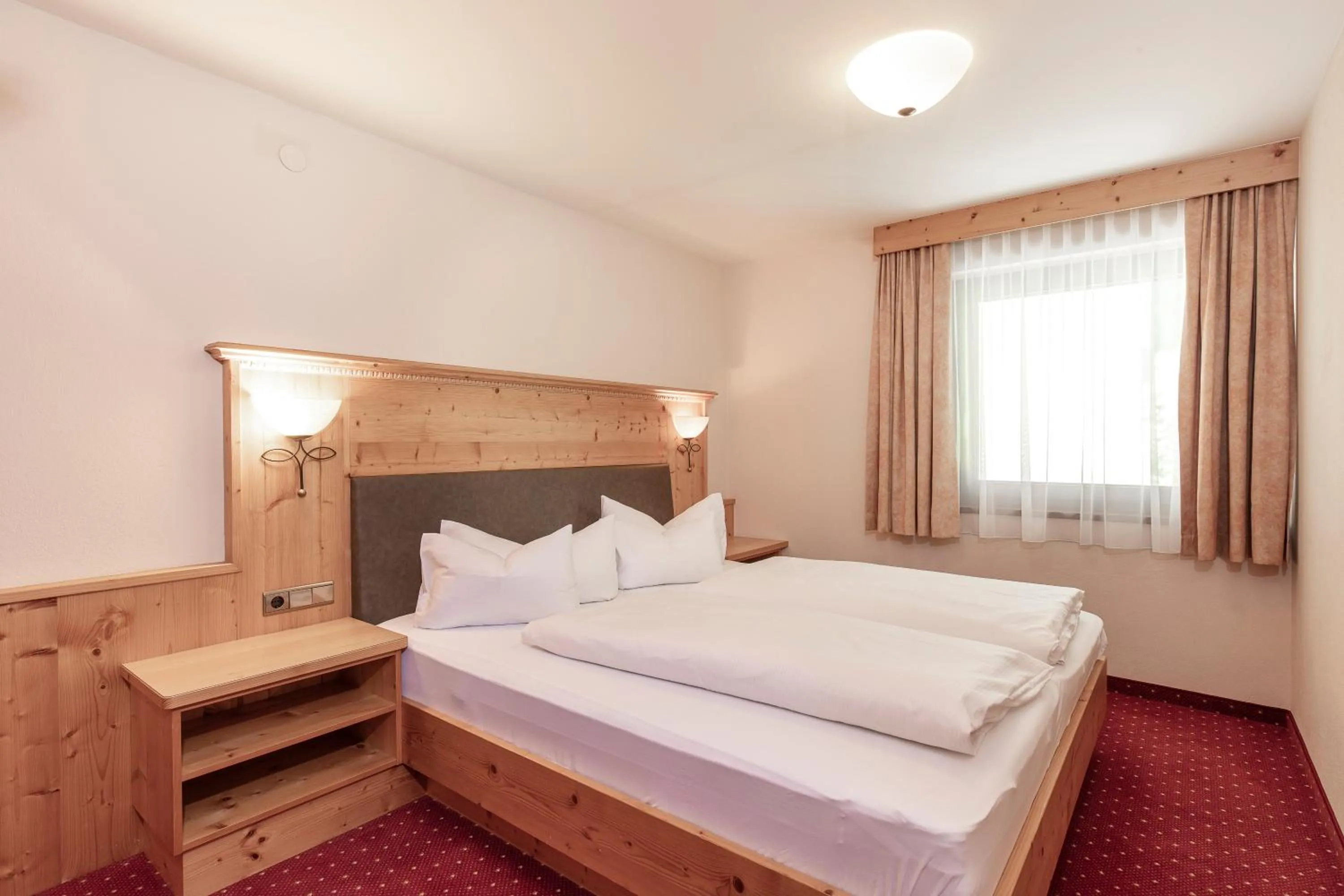 Bedroom, Bed in Panorama Appartements