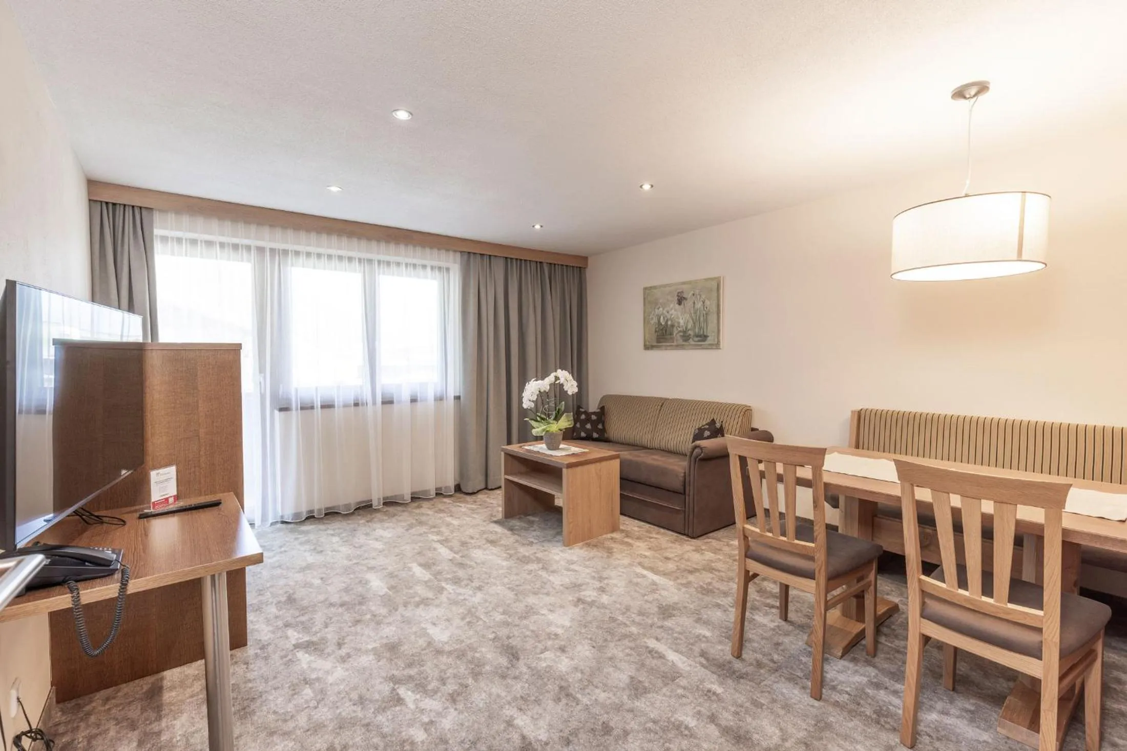 Living room in Panorama Appartements