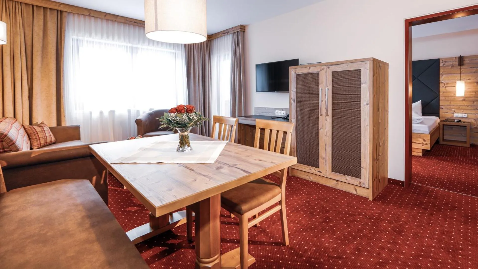 Living room in Panorama Appartements