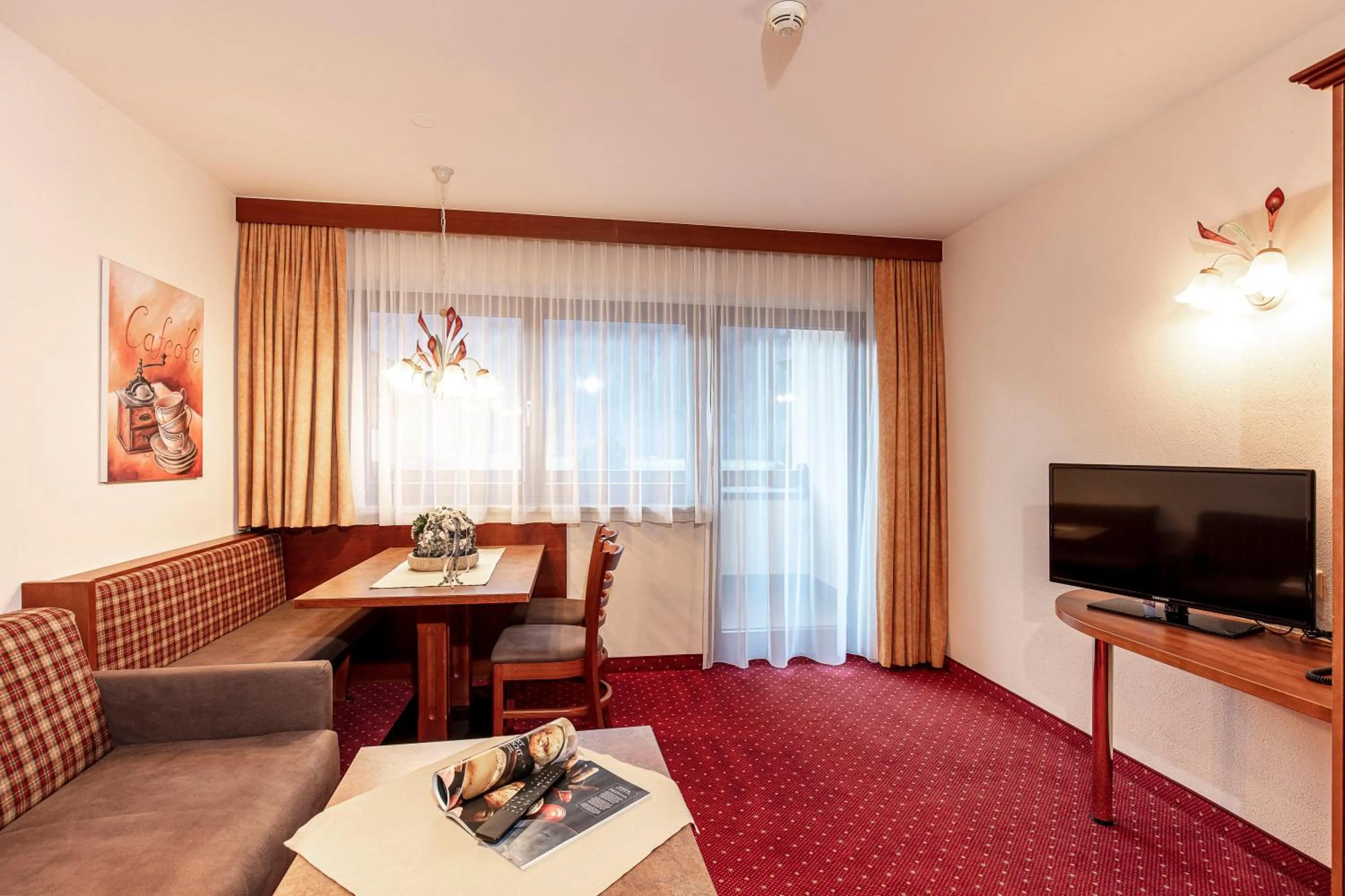 Living room in Panorama Appartements