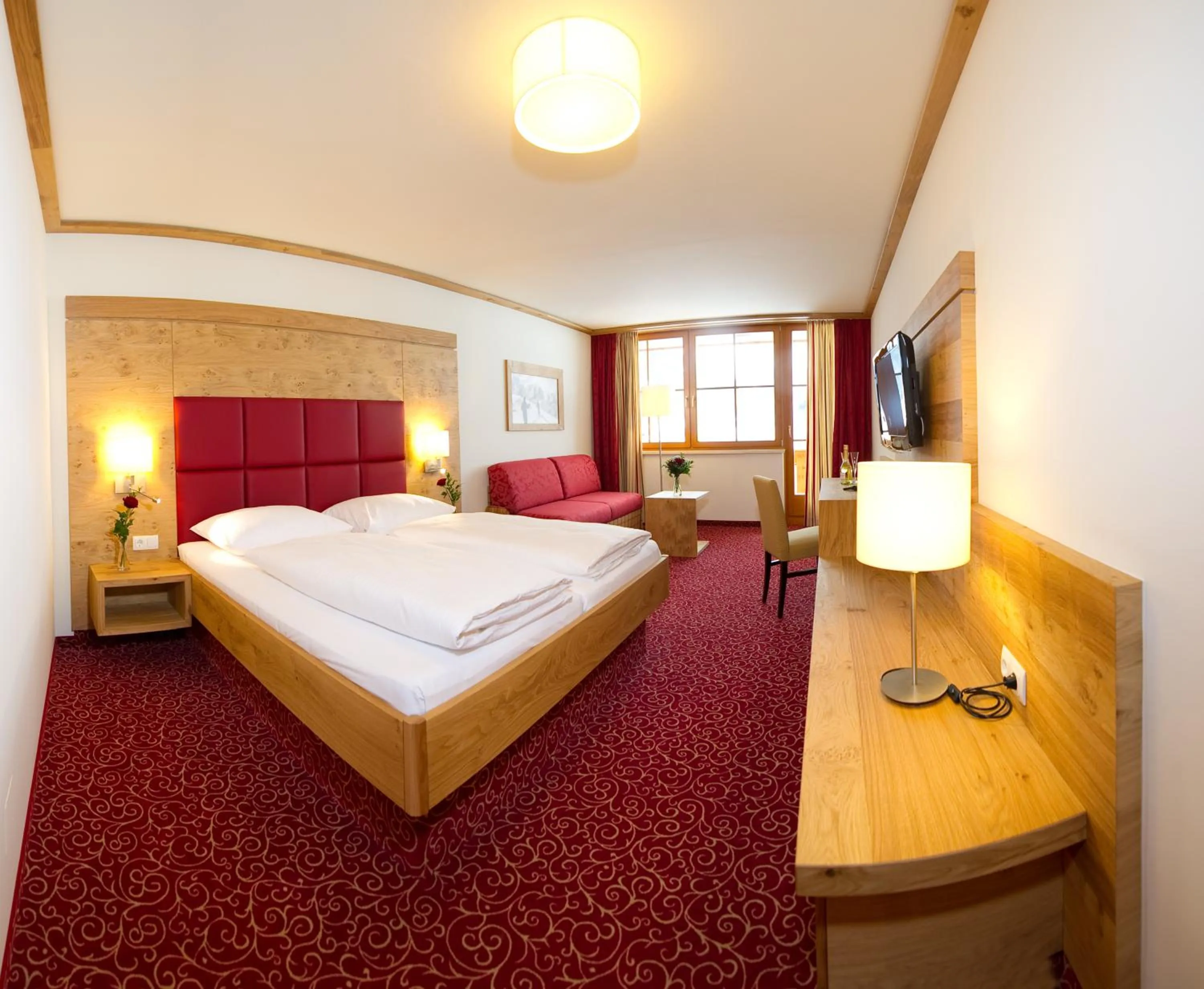 Bed in Hotel Roslehen