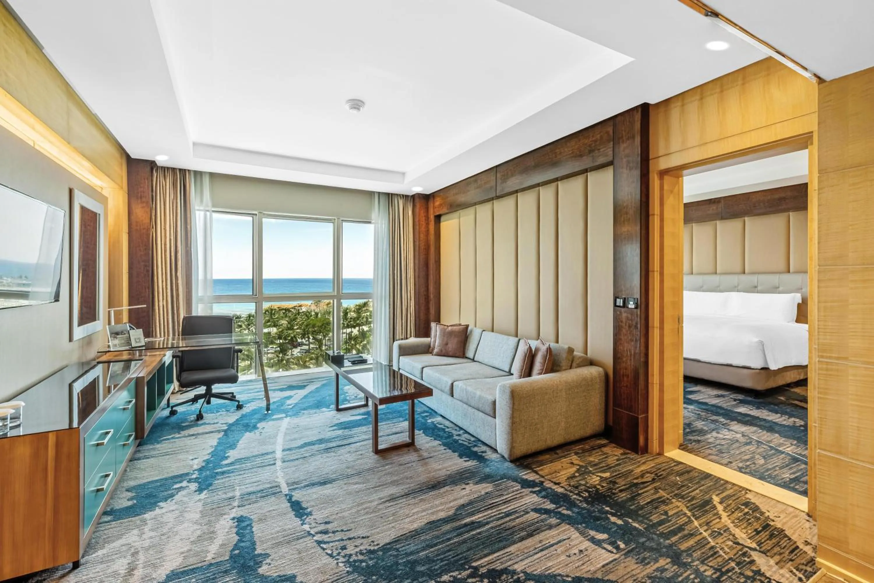 Living room, Bed in The Venue Jeddah Corniche