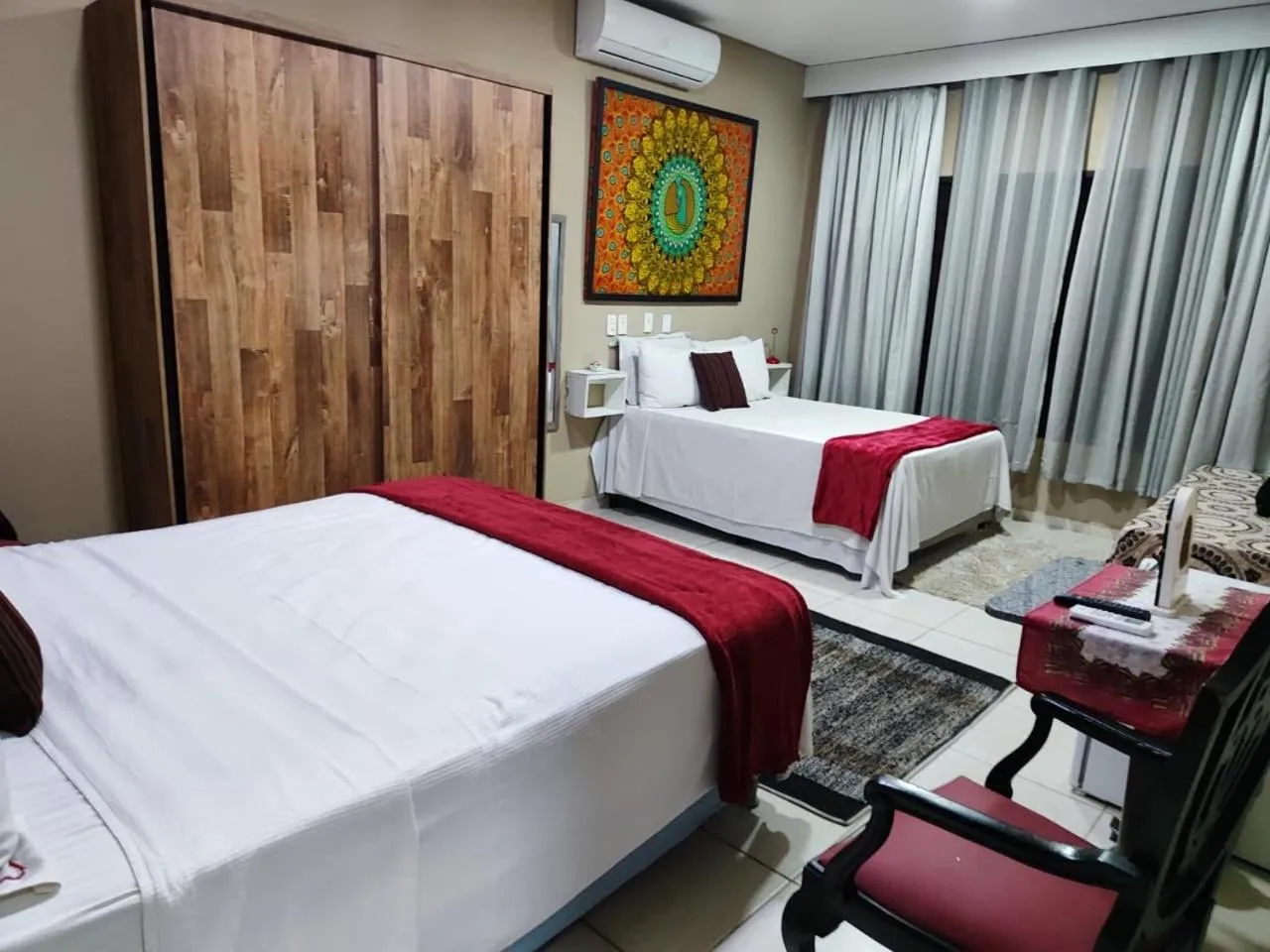 Bed in Suítes Bouganville