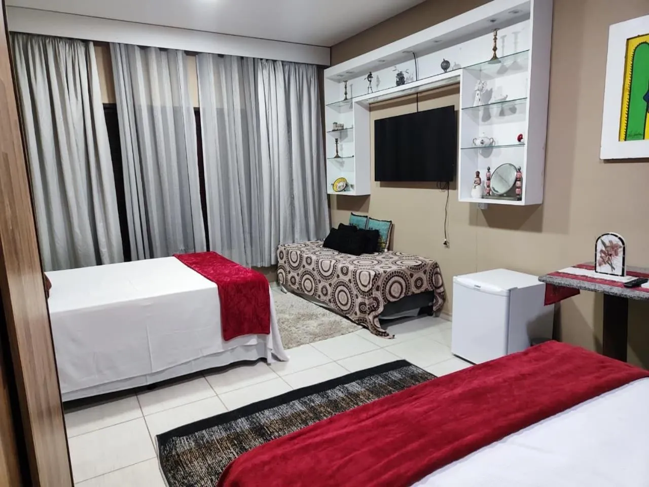 Bed in Suítes Bouganville