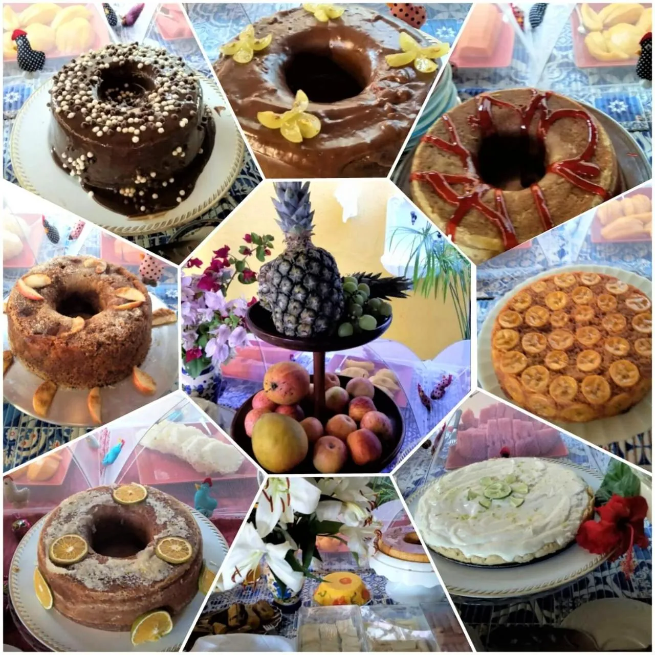 Buffet breakfast in Suítes Bouganville