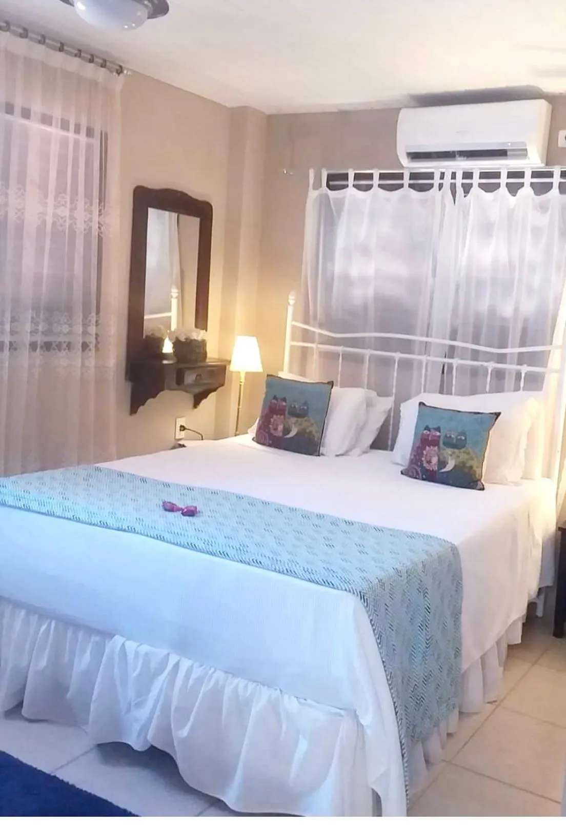 Bed in Suítes Bouganville