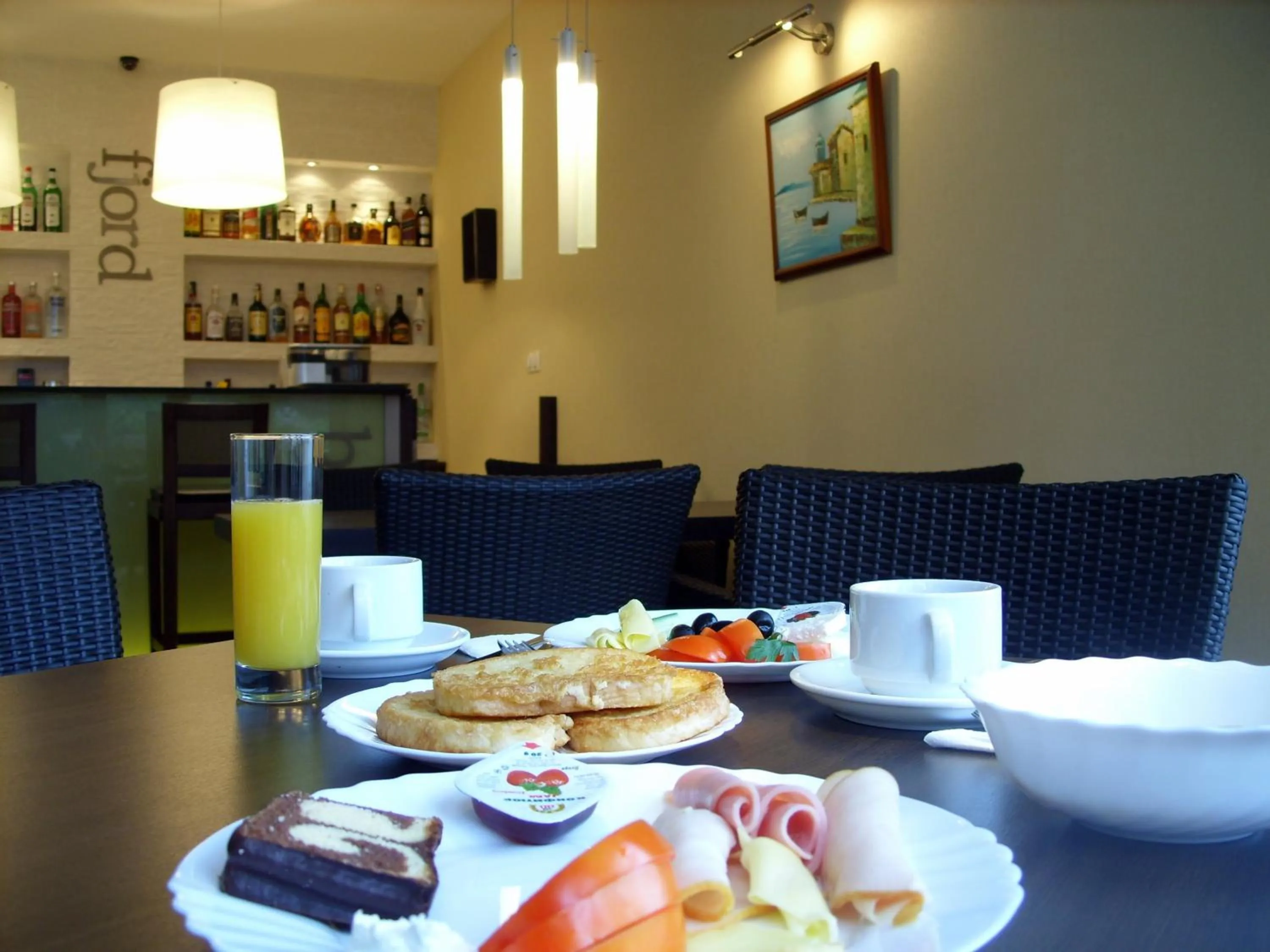 Buffet breakfast in Fjord B&B