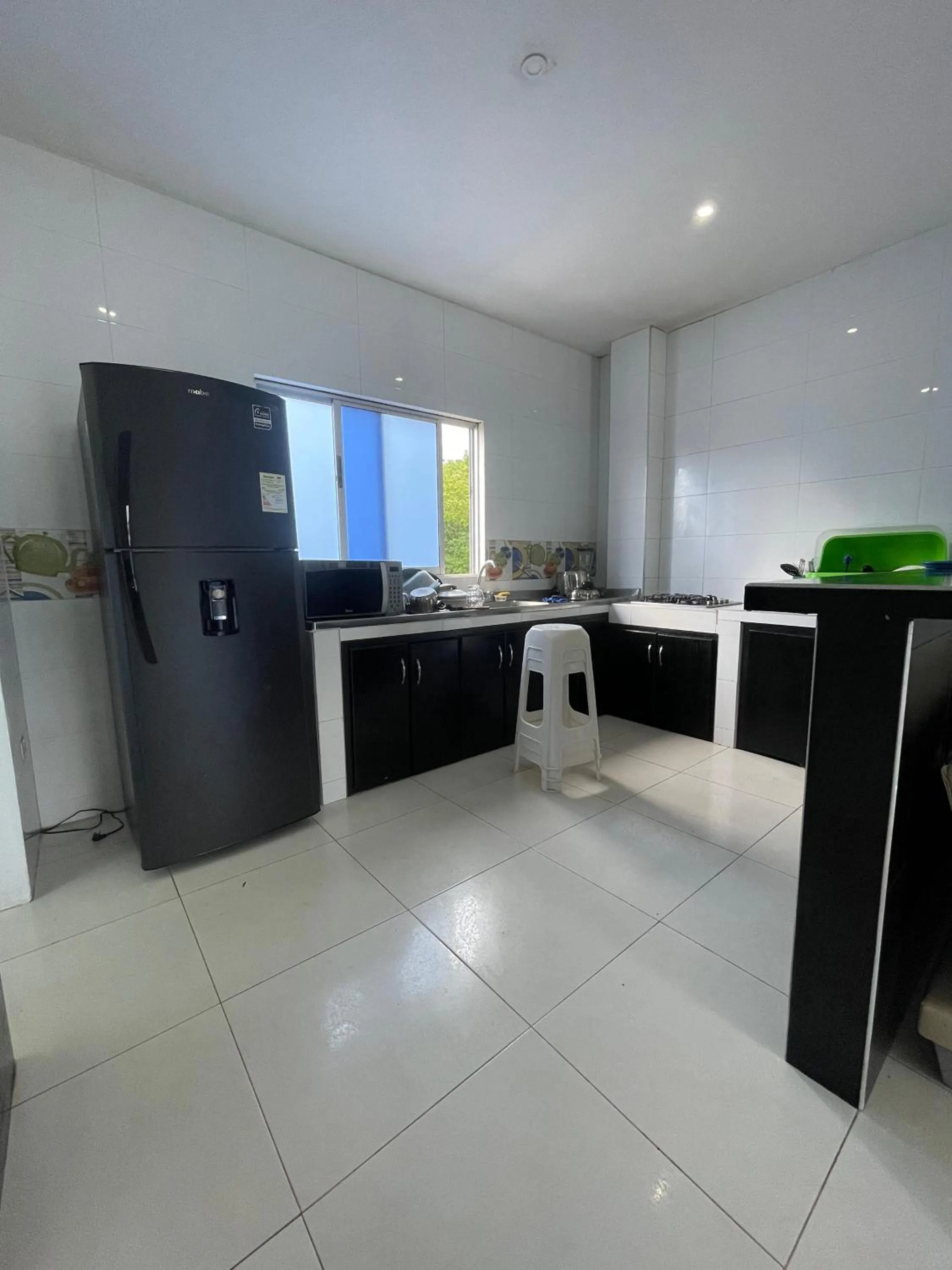 Kitchen or kitchenette in Cabanas Villa Antonella Covenas