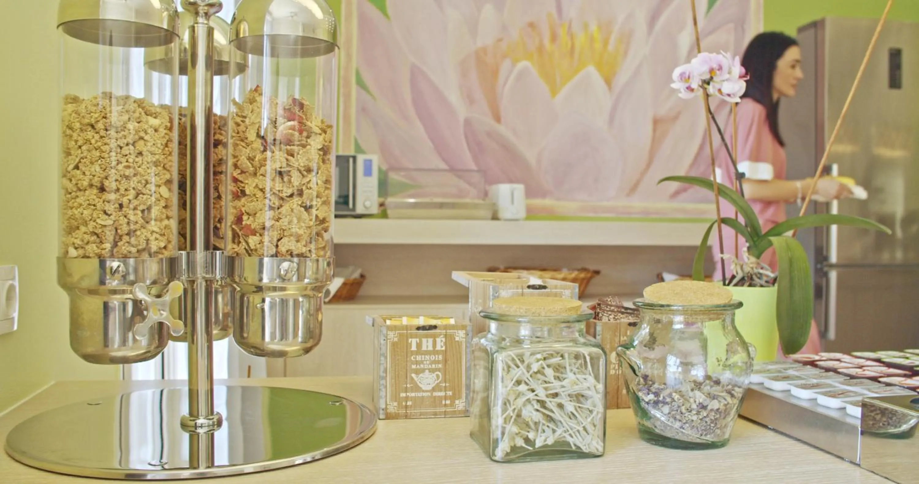 Continental breakfast in Waterlily Hotel Apartments