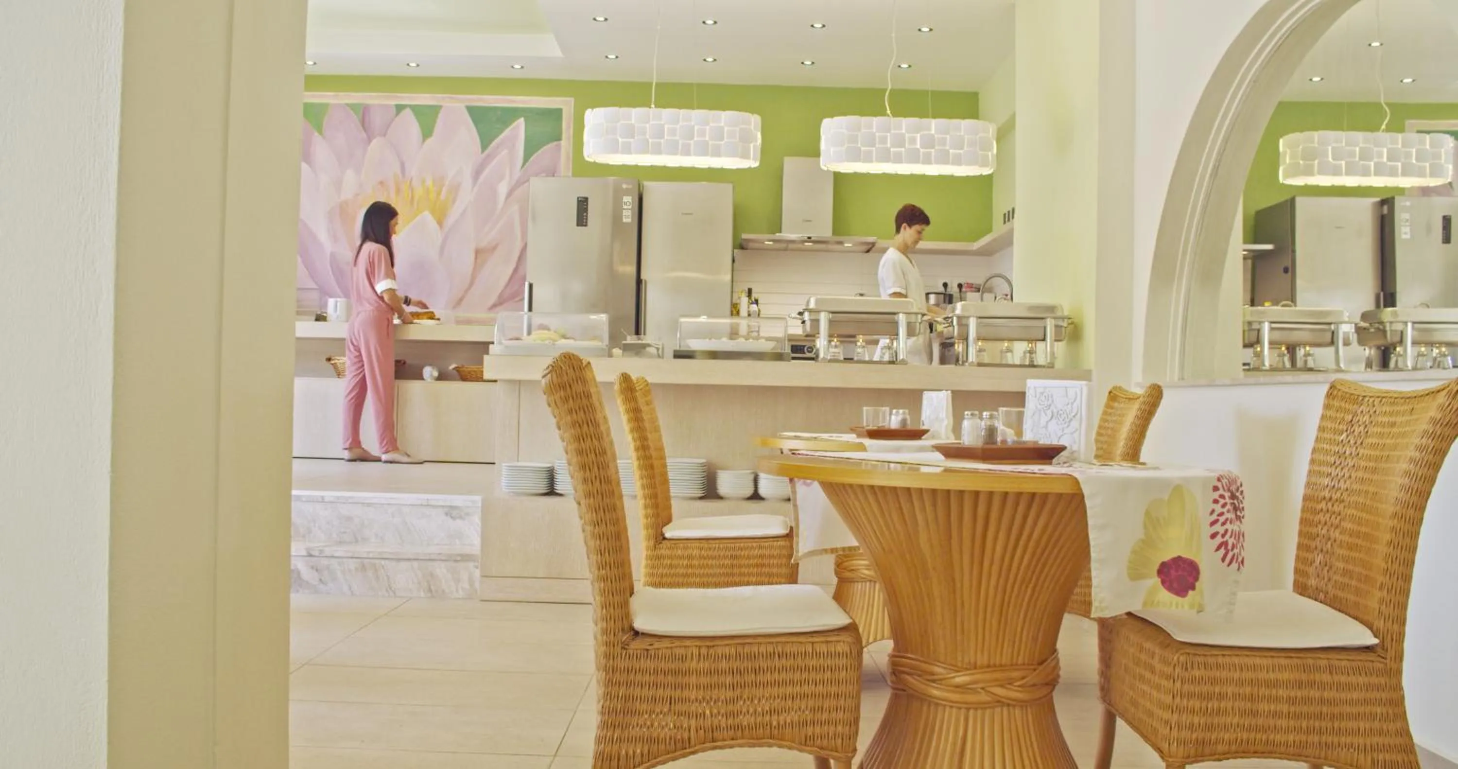 Buffet breakfast in Waterlily Hotel Apartments