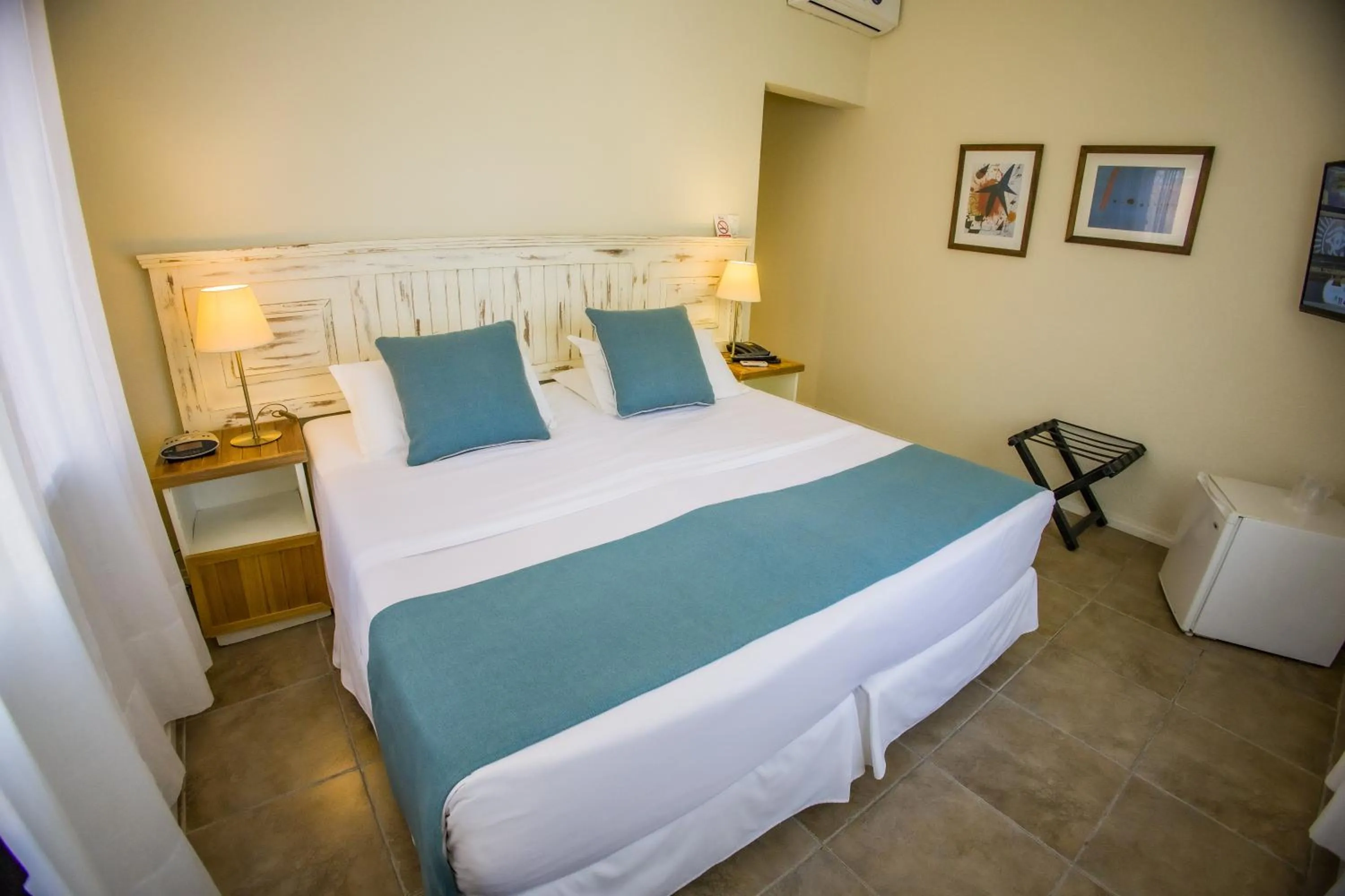 Bed in Joan Miró Hotel