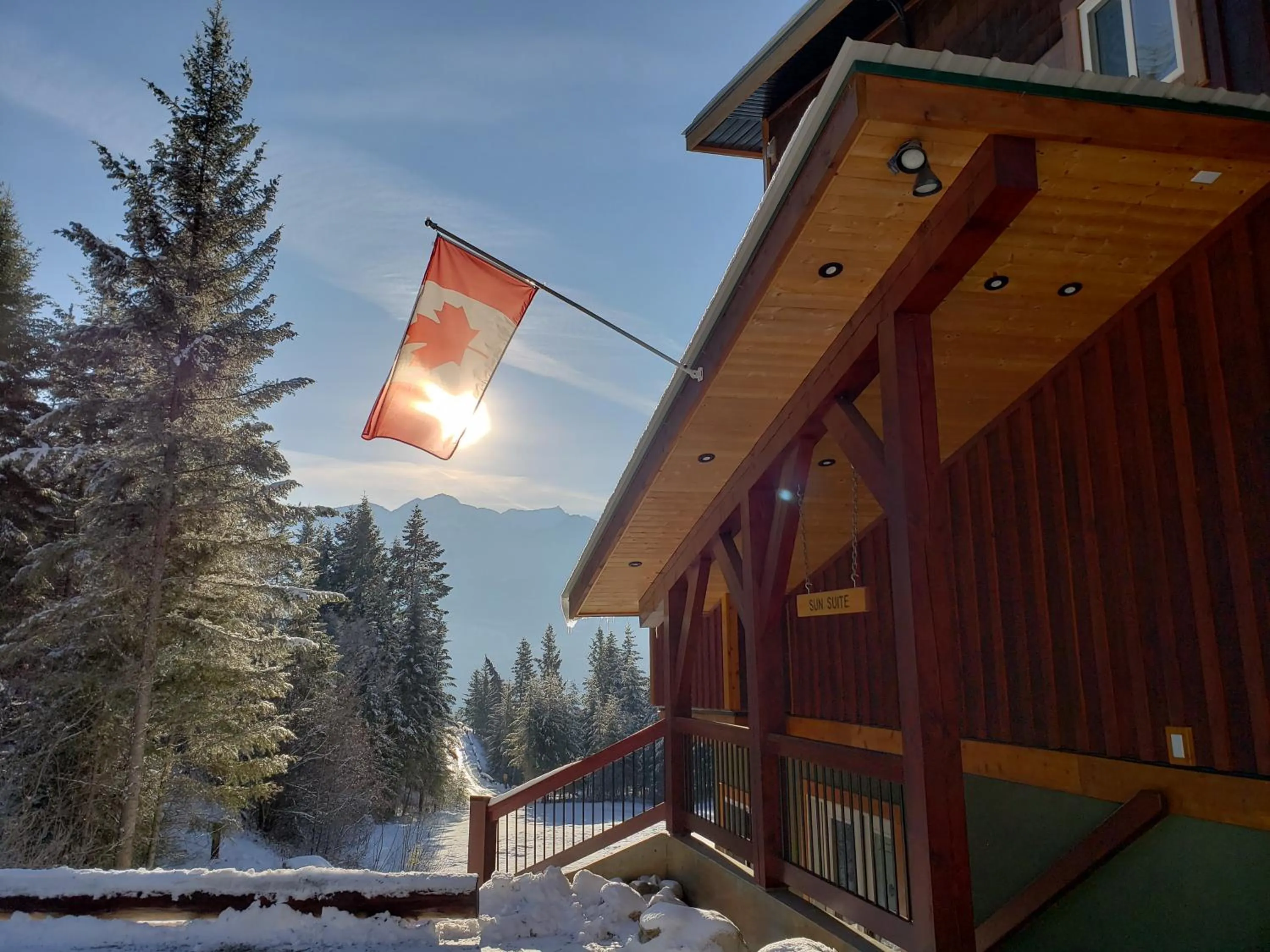 Property building in Cedar House Restaurant & Chalets