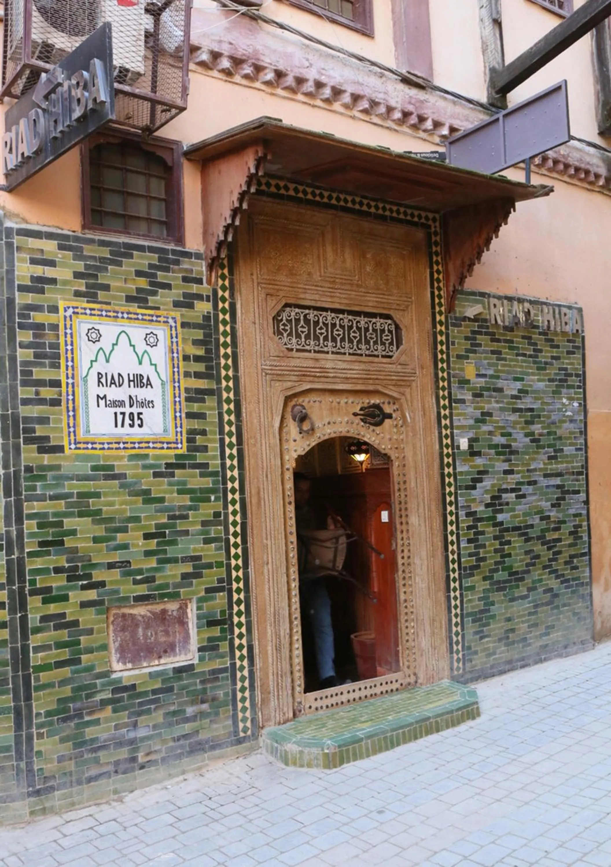 Facade/entrance in Riad Hiba