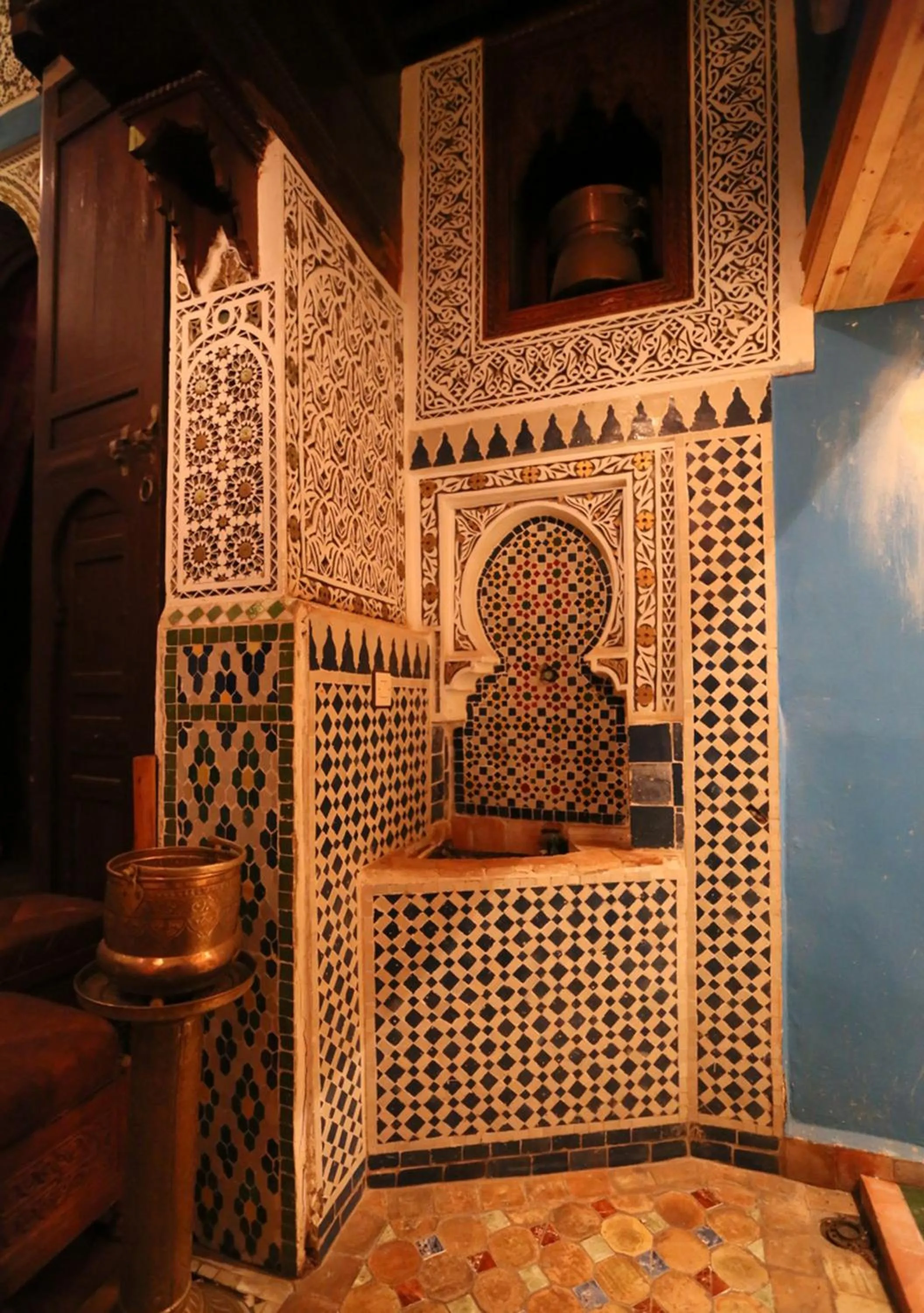 Decorative detail in Riad Hiba