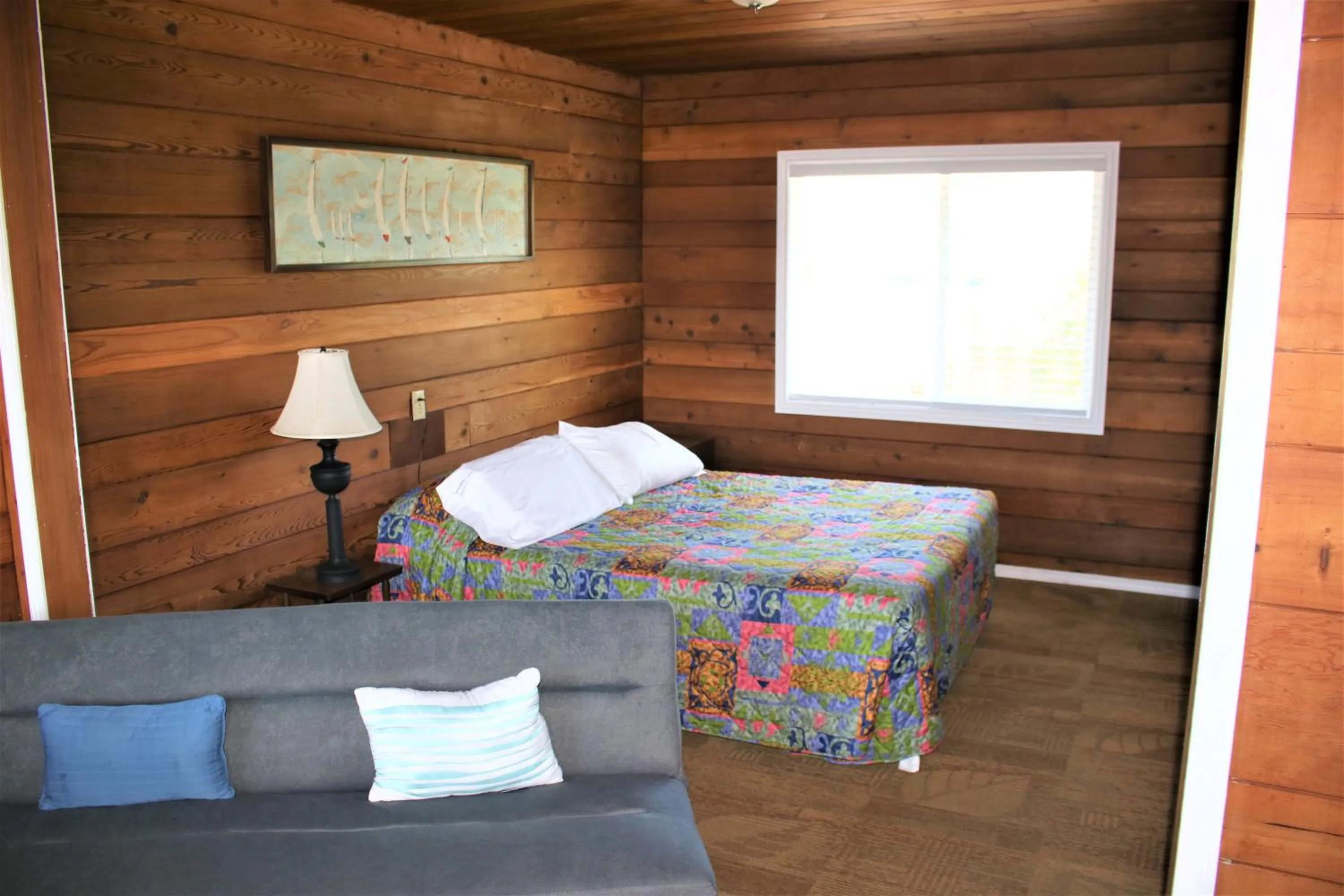 Bed in The Lowtide Motel