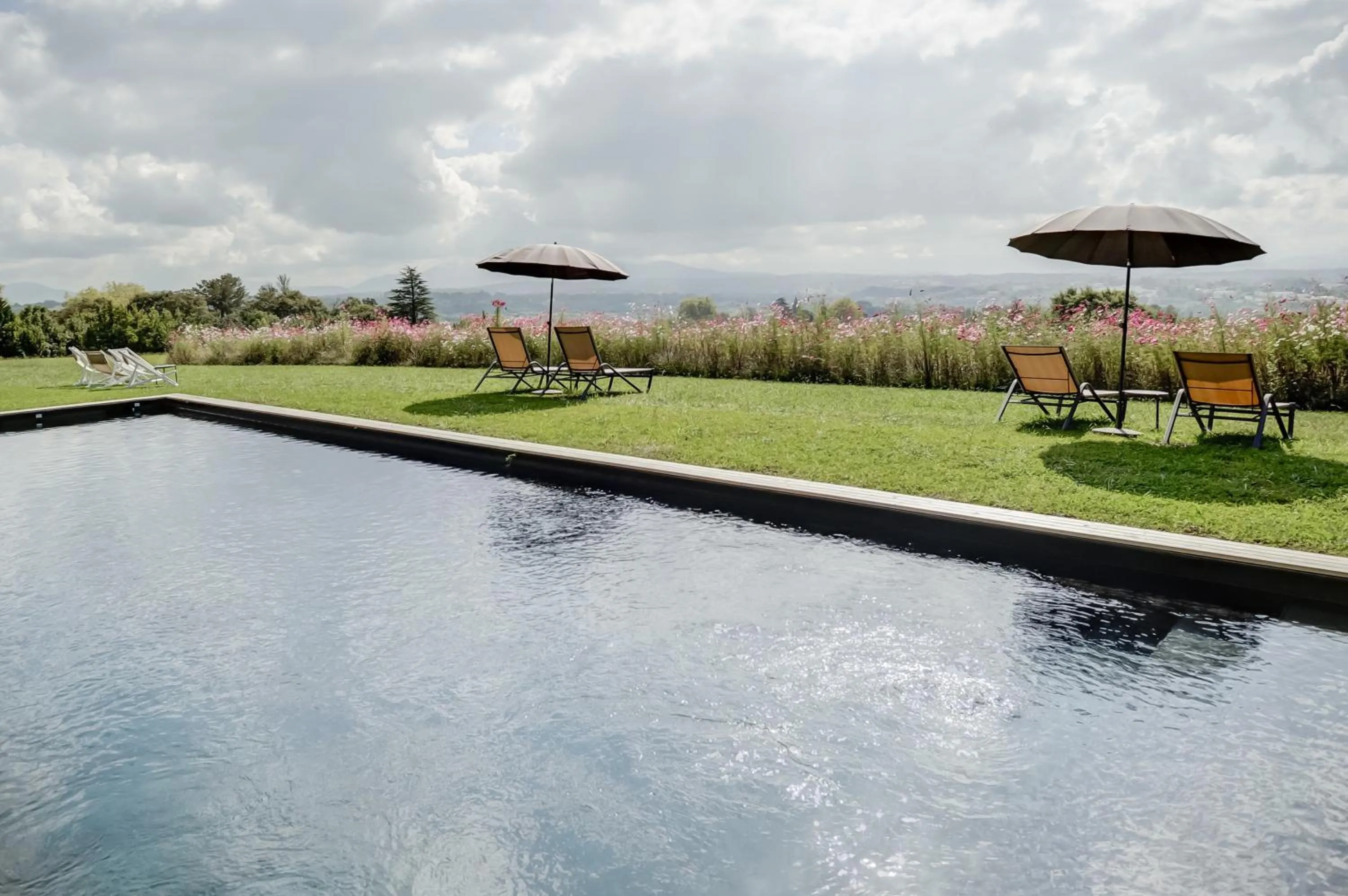 Pool view in Château du Clair de Lune - Boutique Luxury Hotel