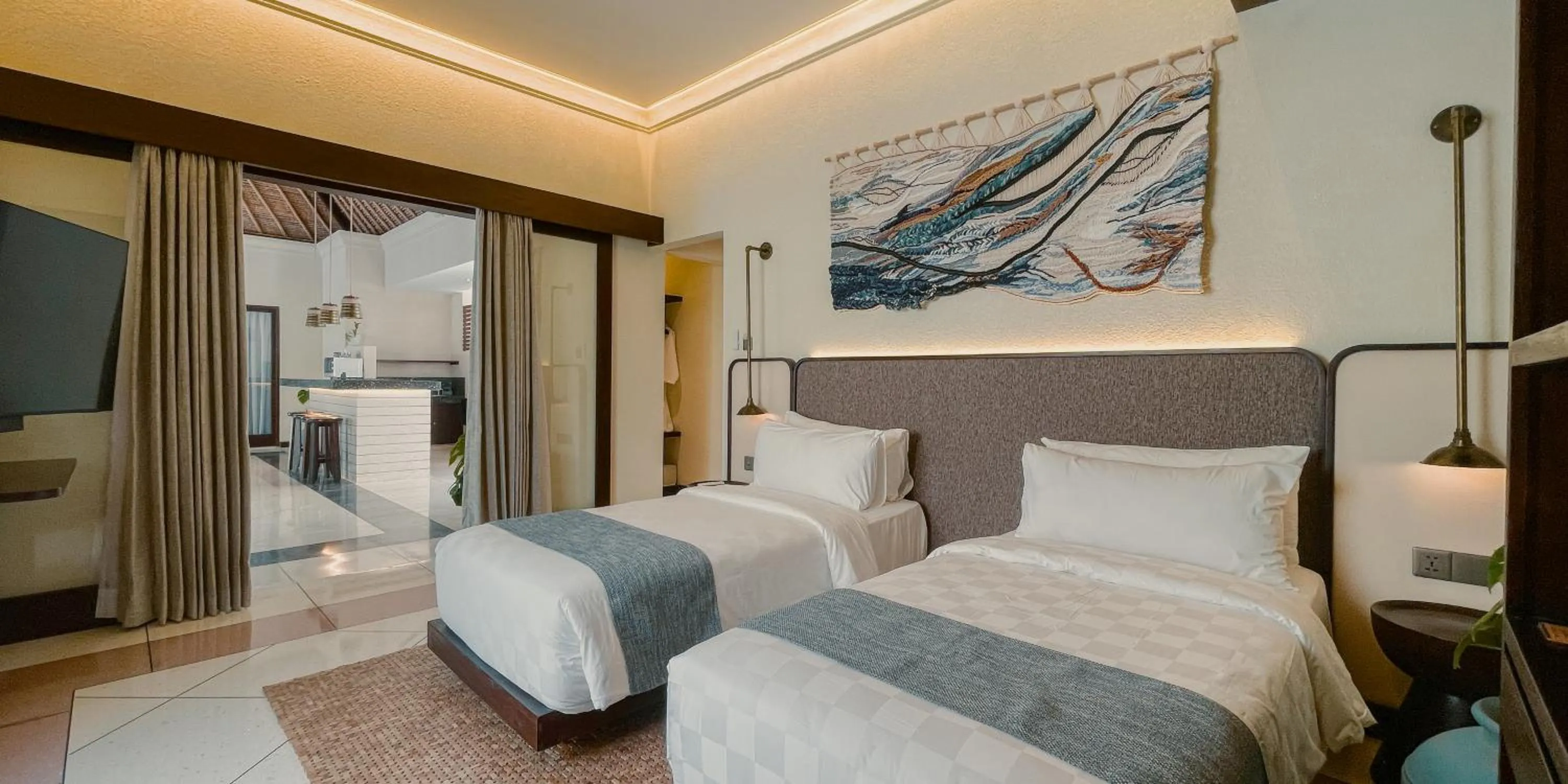 Bed in Aruni Bali Jimbaran Boutique Villa