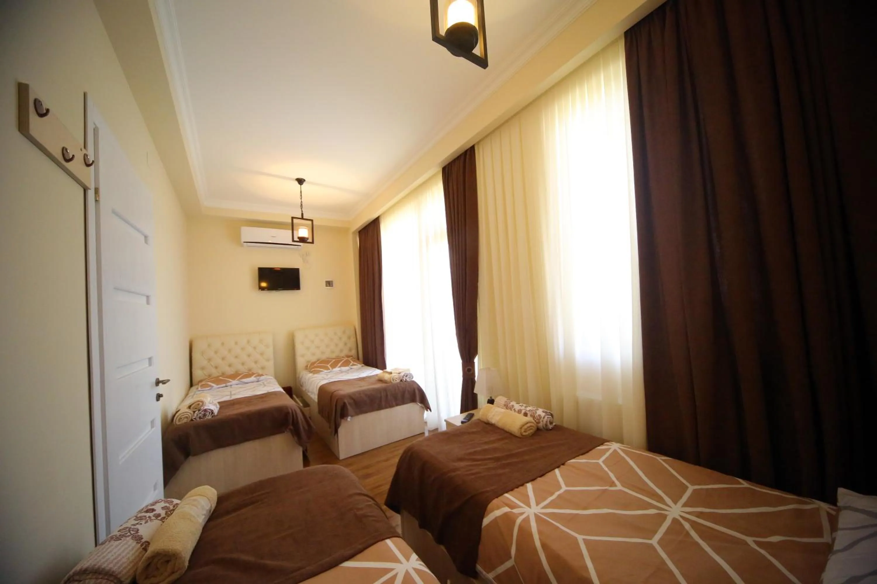 Bedroom, Bed in Hotel Balcony