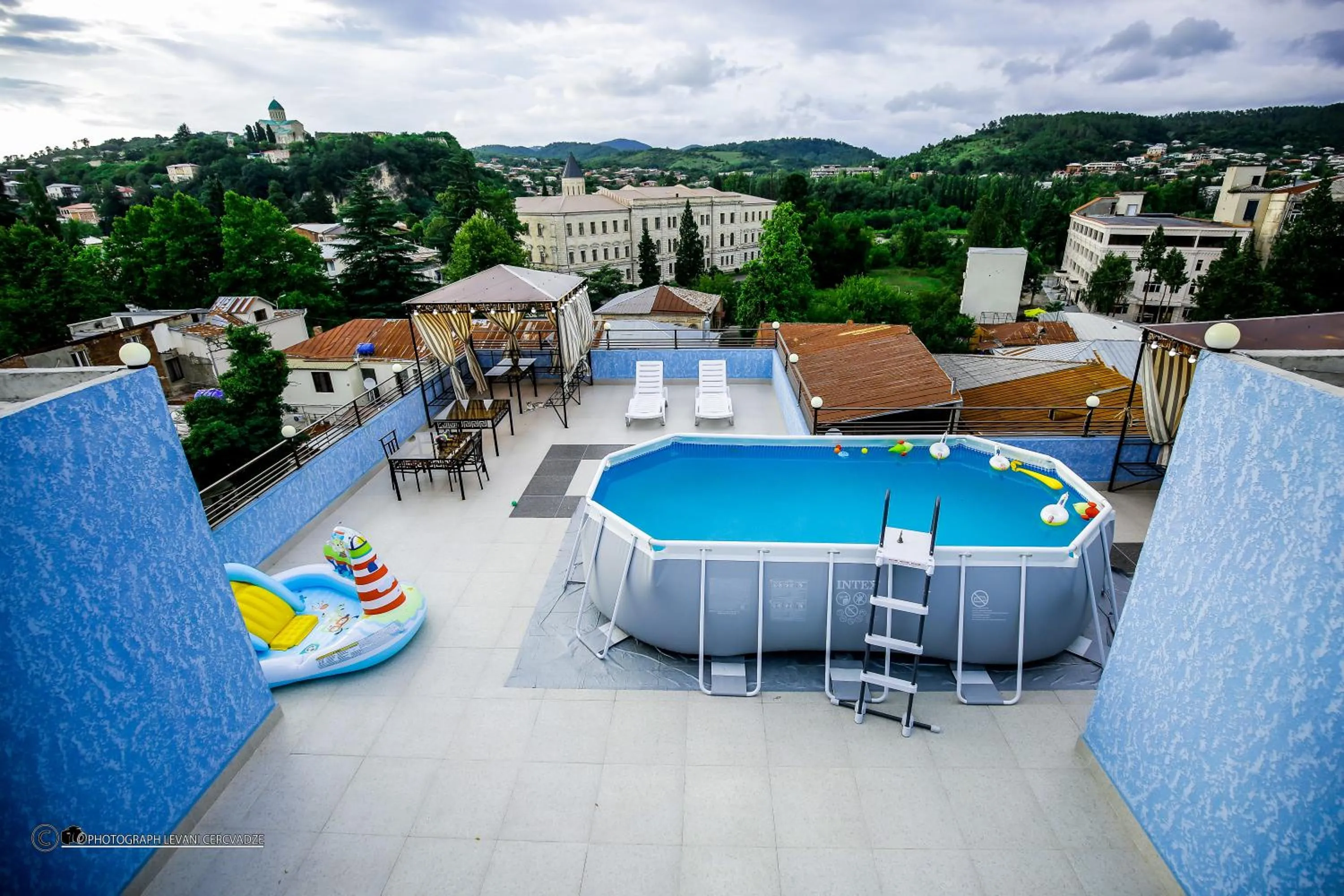 Swimming pool in Hotel Balcony
