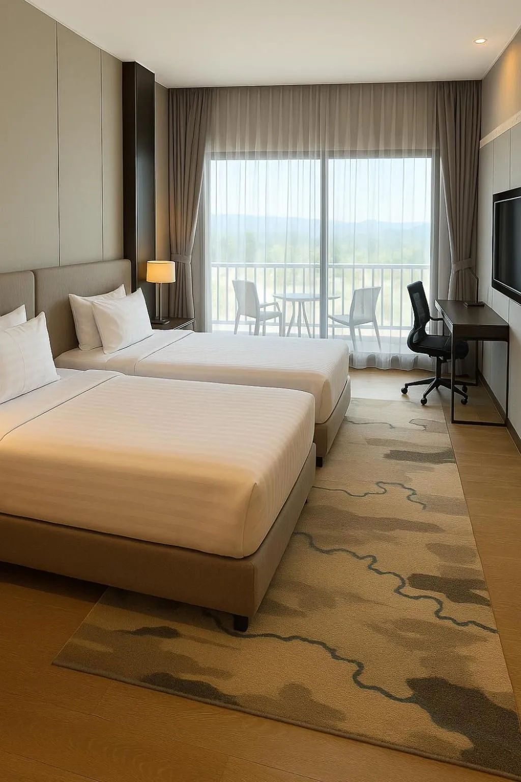 Photo of the whole room, Bed in Le Charmé Suites - Subic