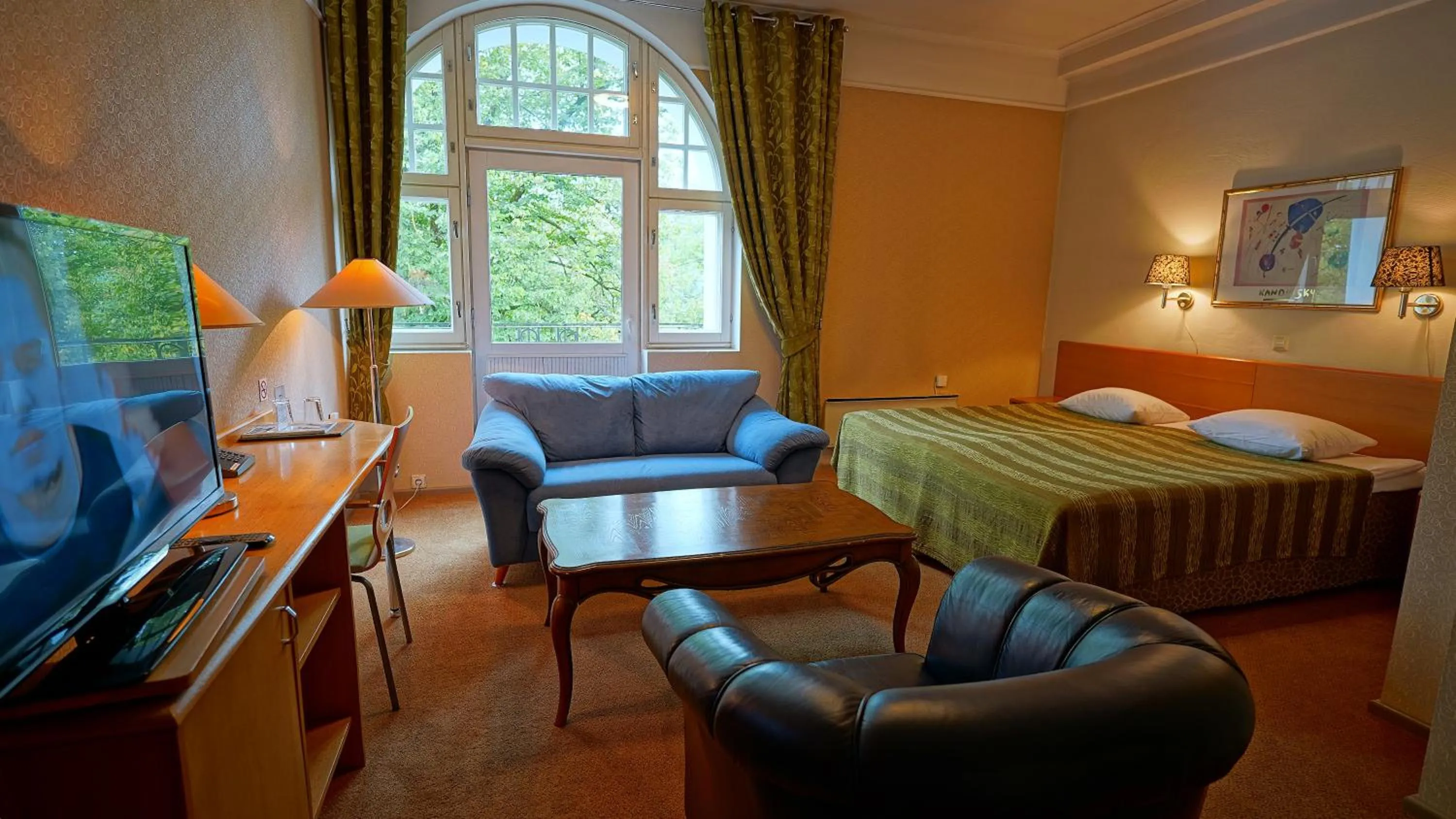 Communal lounge/ TV room in Barclay Hotel