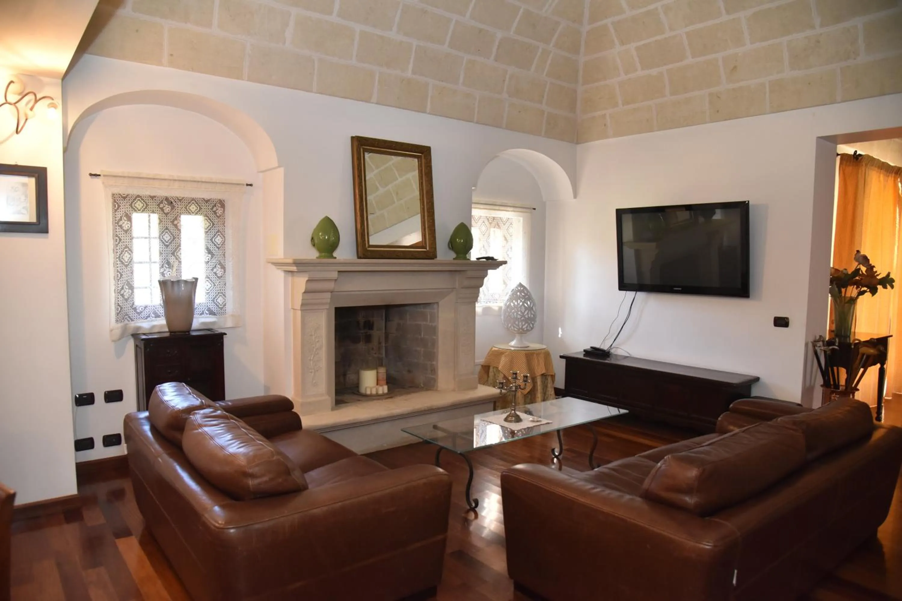 Seating area in Masseria Fragnale