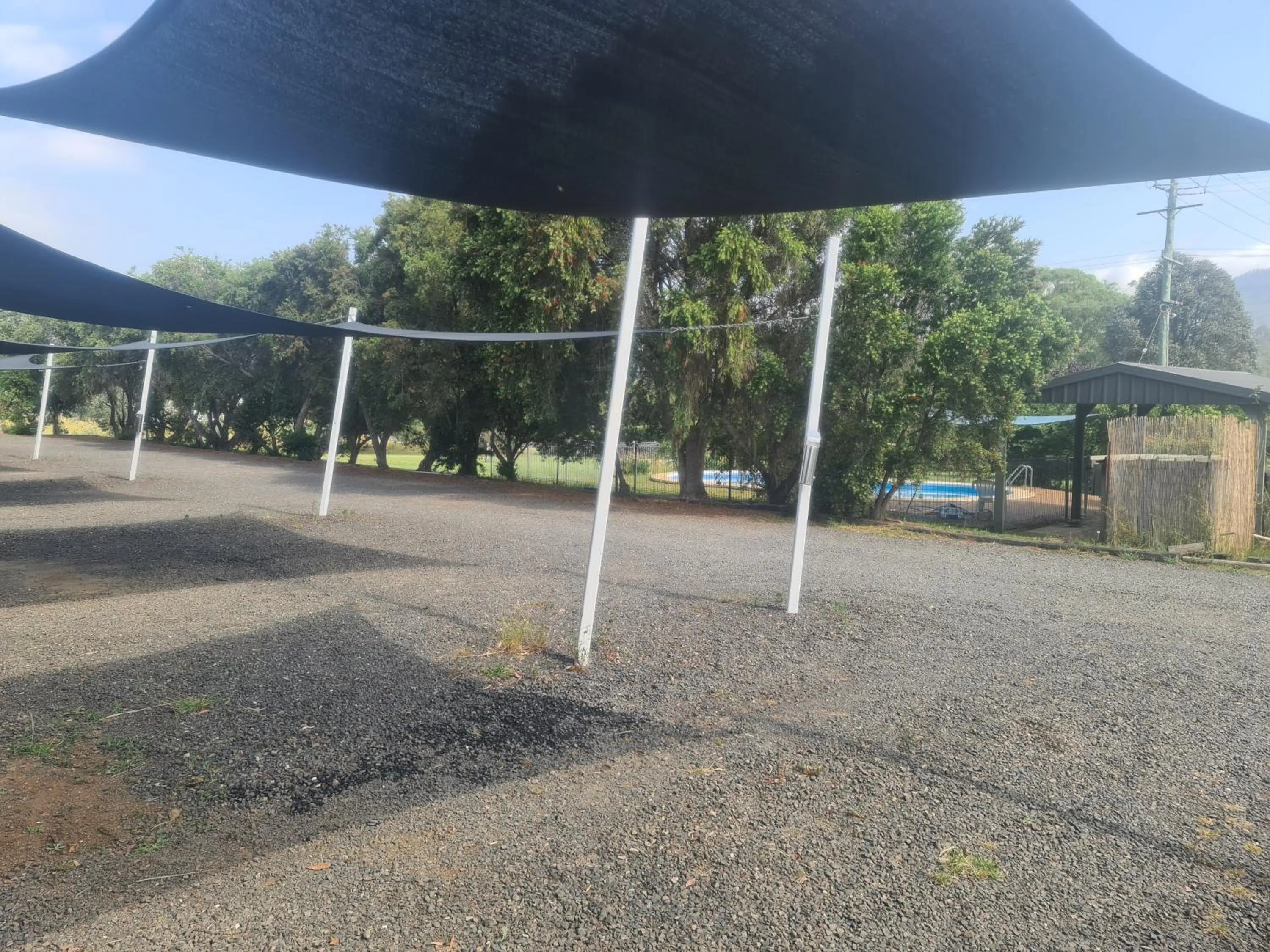 Pool view in Valley View Motel