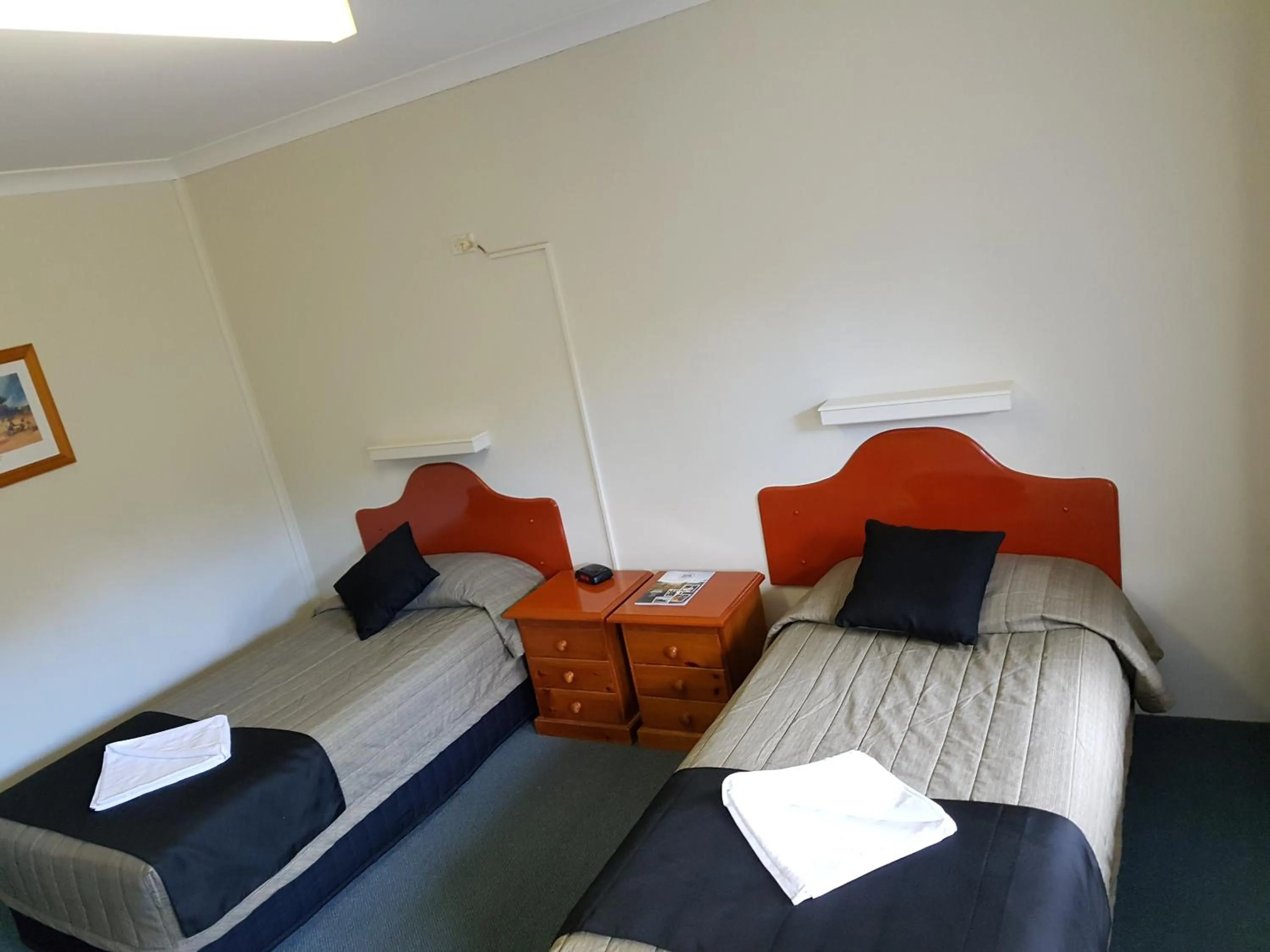 Bed in Valley View Motel