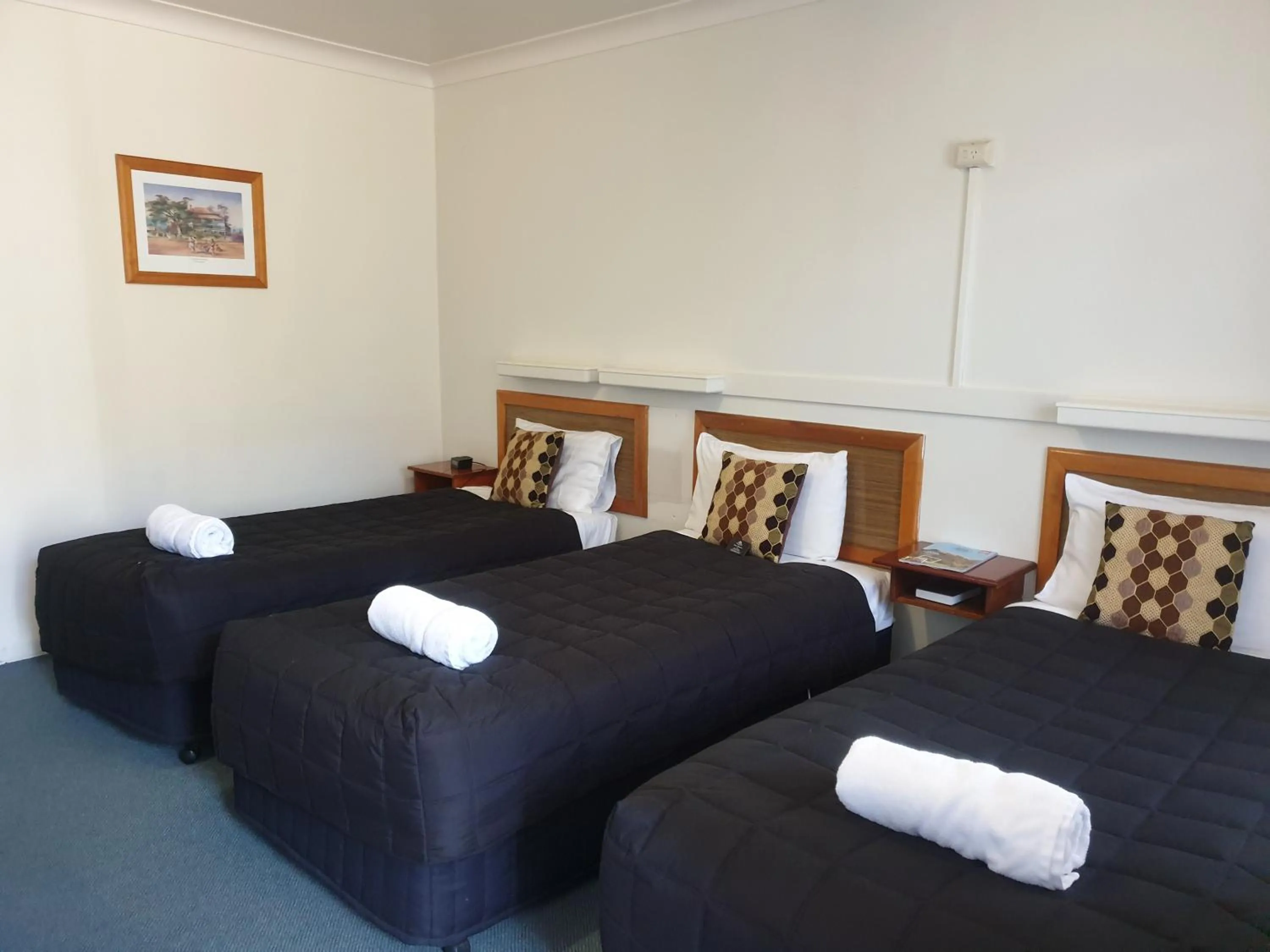 Bed in Valley View Motel